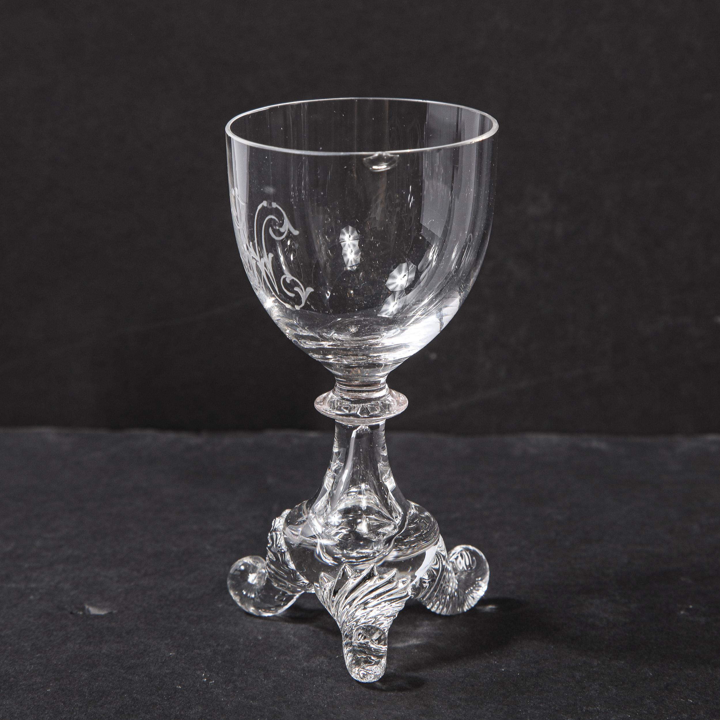 Set of Four 19th Century Swedish Neoclassical Liqueur/ Apertif Glasses 5