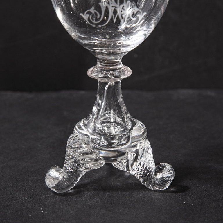 Ensemble de quatre verres à liqueur/ouverture néoclassiques suédois du 19ème siècle en vente 1