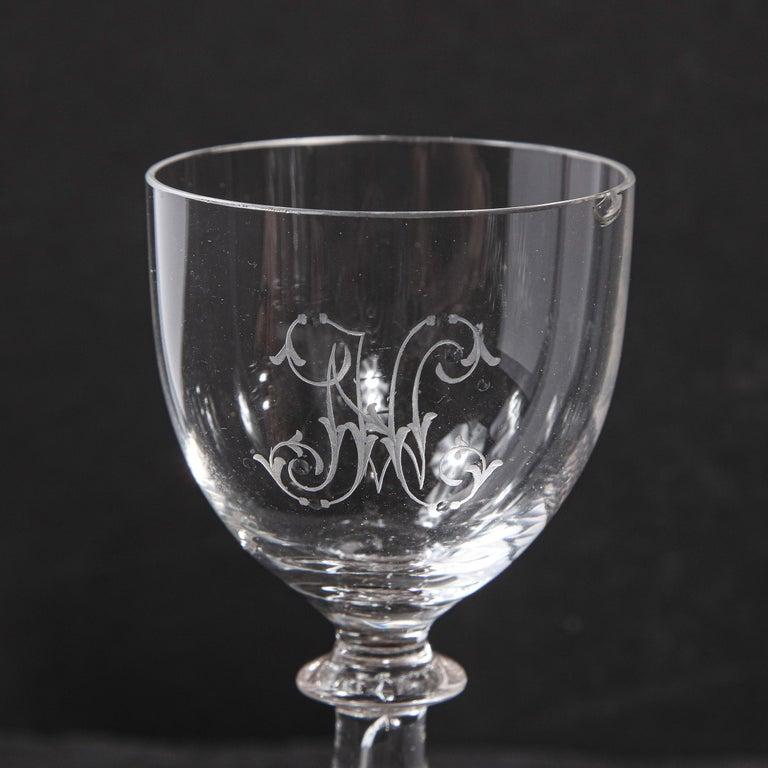 Set of Four 19th Century Swedish Neoclassical Liqueur/ Apertif Glasses For Sale 6