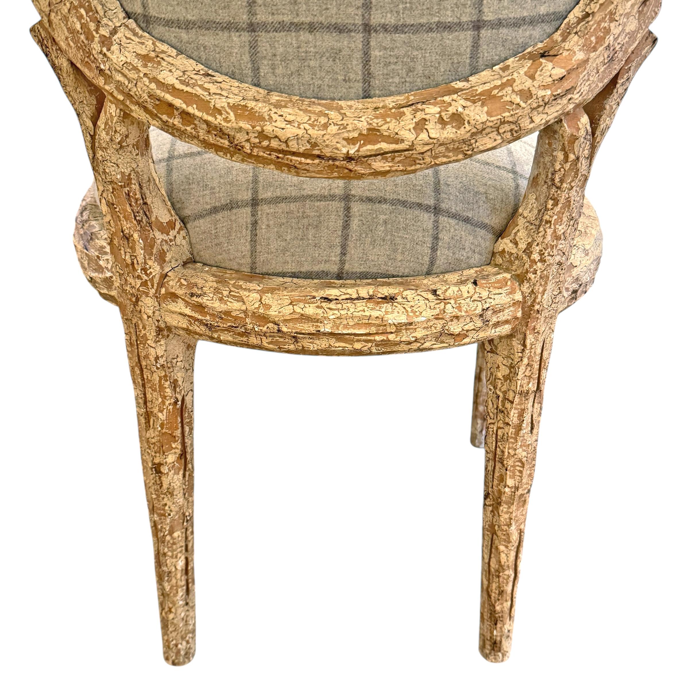 Set di quattro sedie da pranzo in finto bois del XX secolo in vendita 5