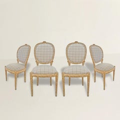 Set of Four 20th Century Century Faux Bois Dining Chairs