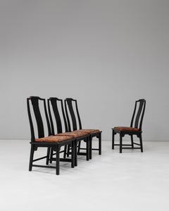 Set of Four 20th Century Chinese Anderson & Daishi Wooden Dining Chairs