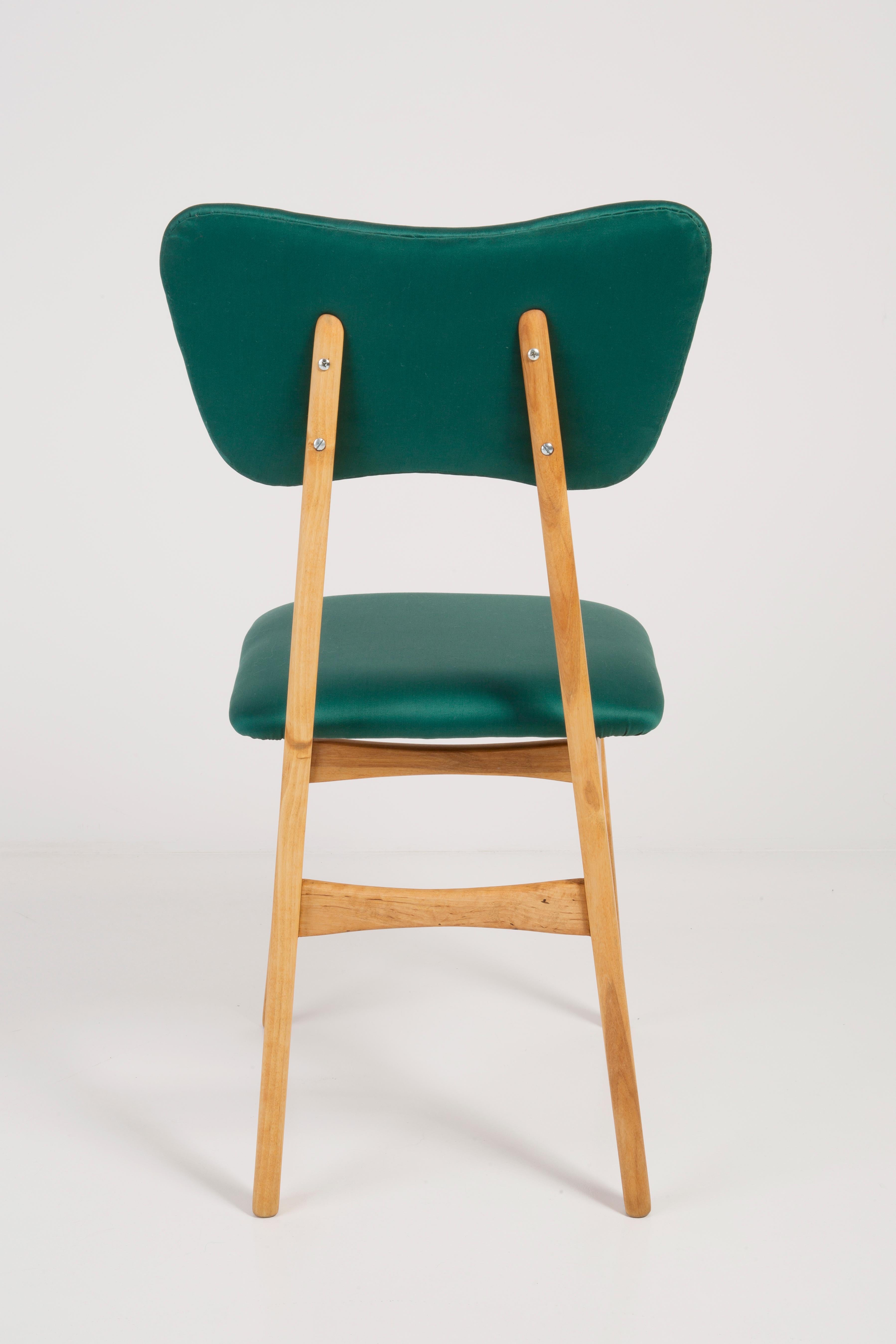 Set of Four 20th Century Dedar Tabularasa Green Chairs, 1960s For Sale 2