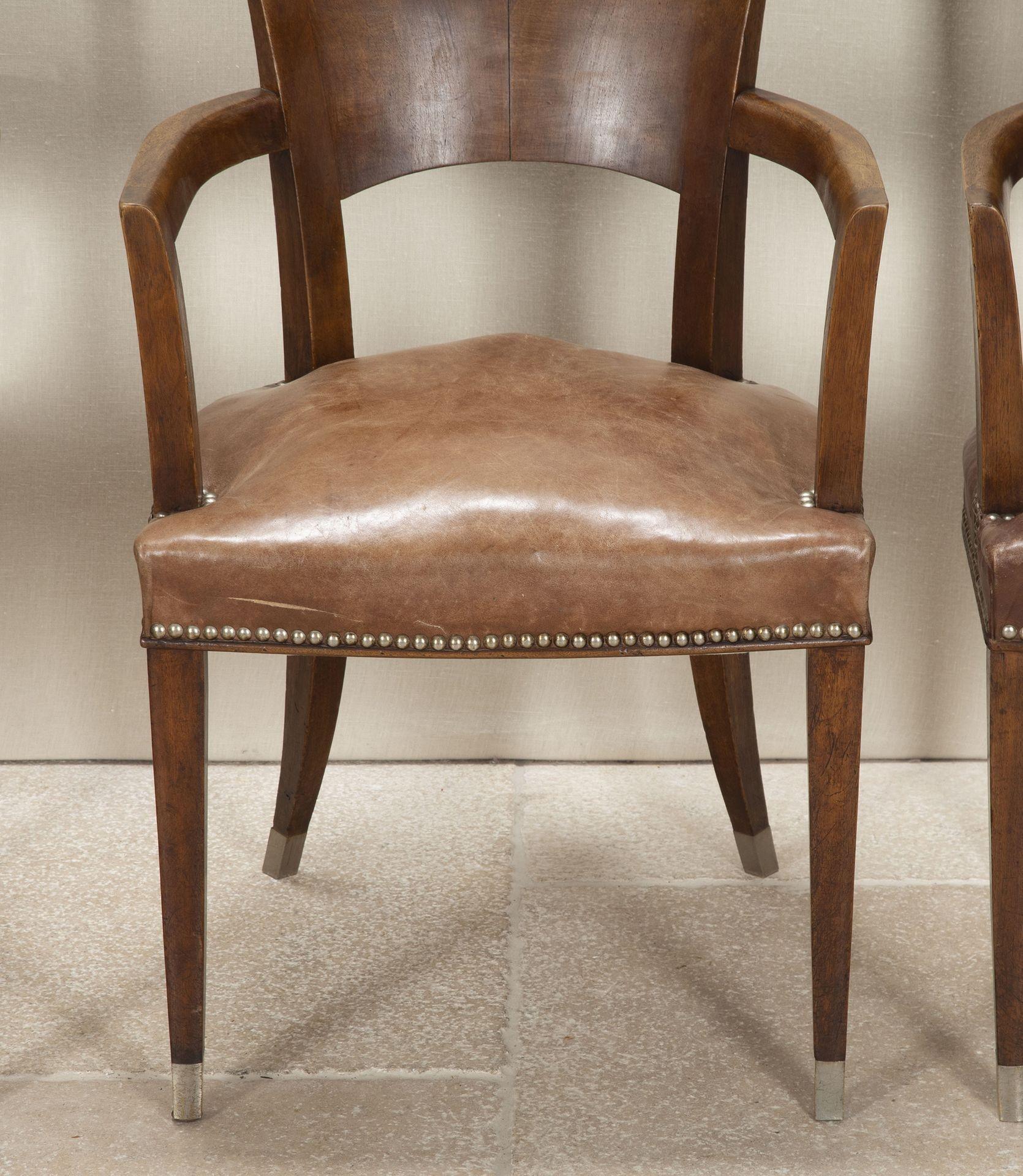 Set of Four 20th Century French Ruhlmann Style Armchairs In Good Condition For Sale In Gloucestershire, GB