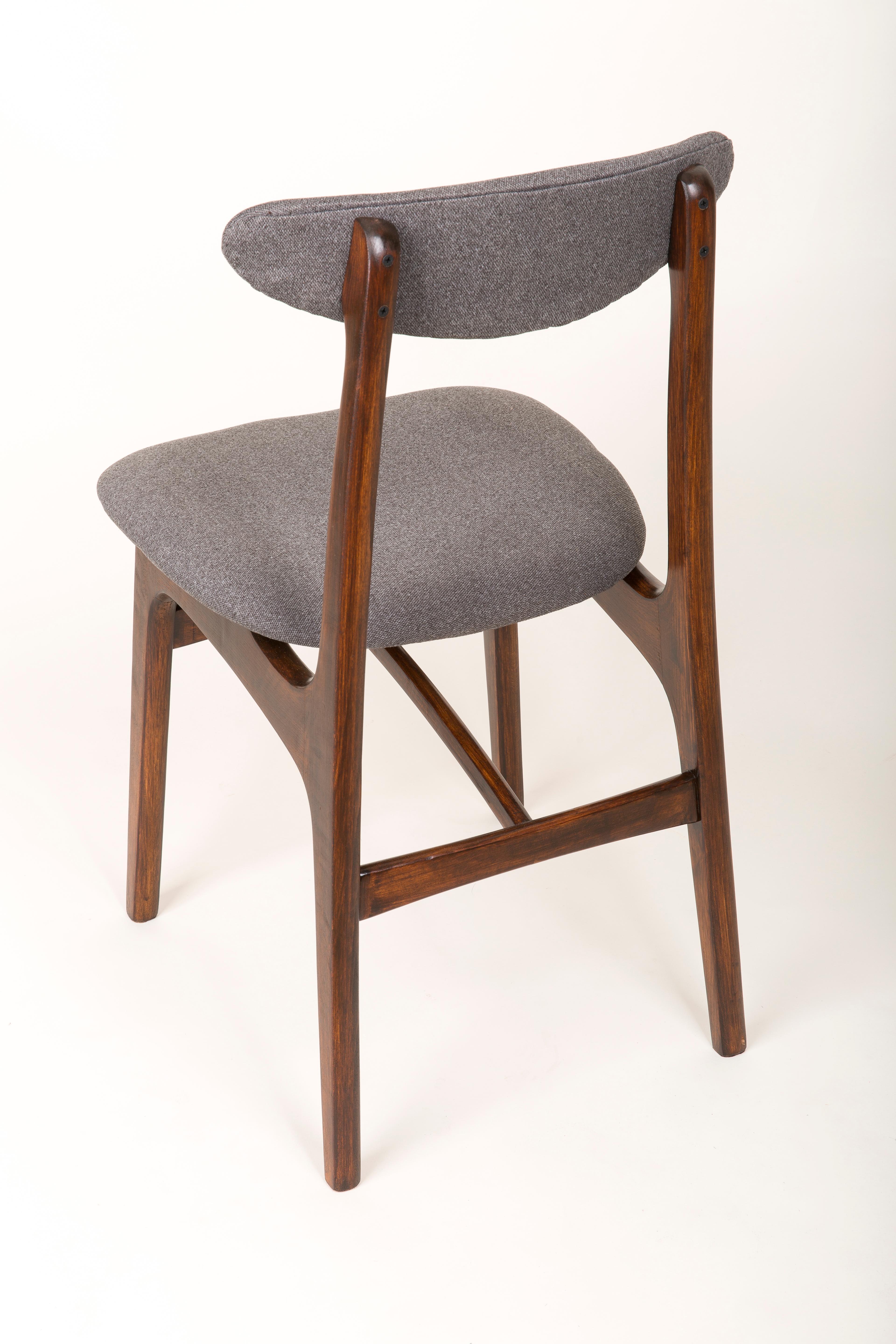 Set of Four 20th Century Gray Chairs by Rajmund Halas, 1960s For Sale 2