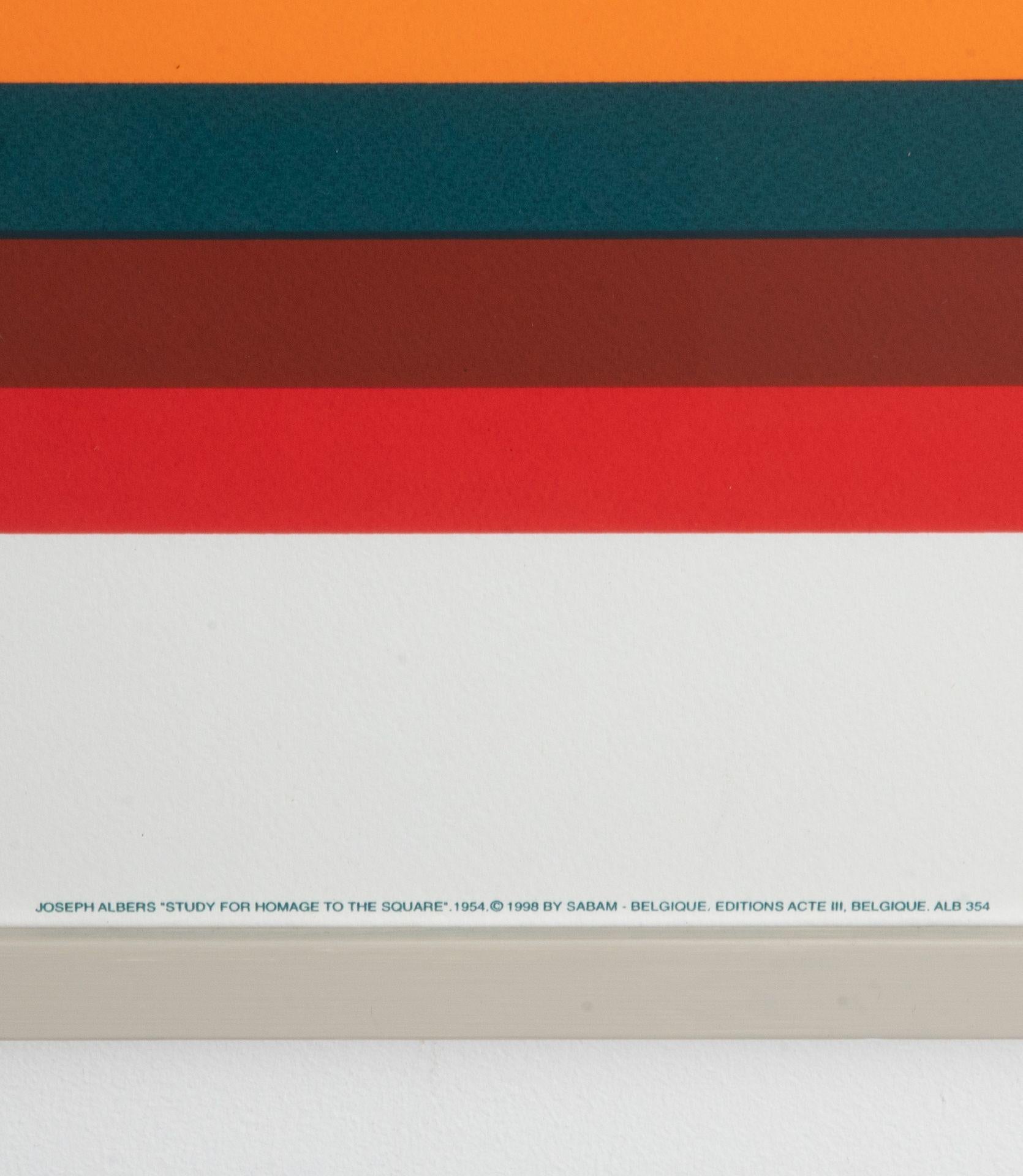 Set von vier Joseph Albers-Seidendrucken des 20. Jahrhunderts im Angebot 1