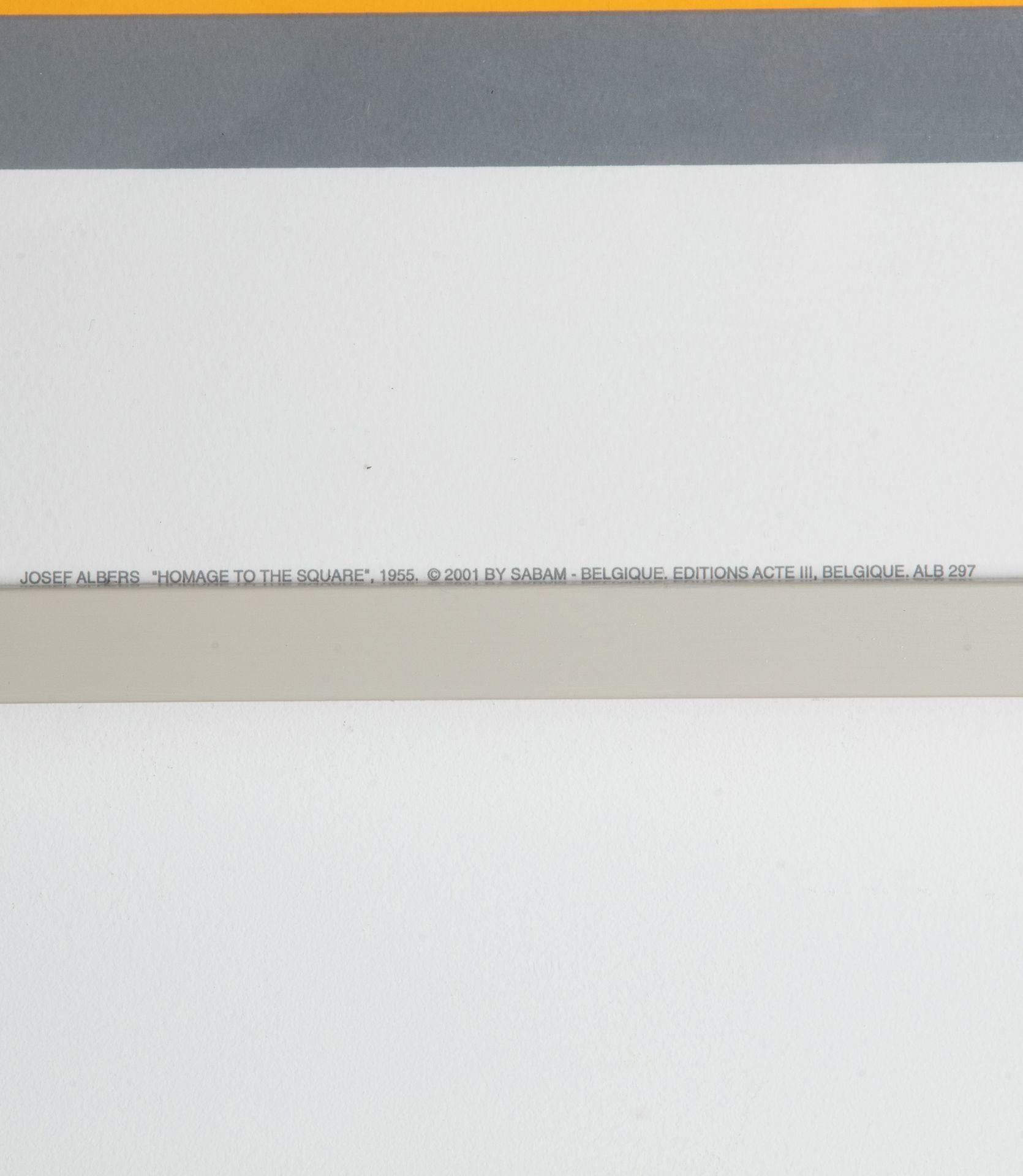 Set von vier Joseph Albers-Seidendrucken des 20. Jahrhunderts im Angebot 2