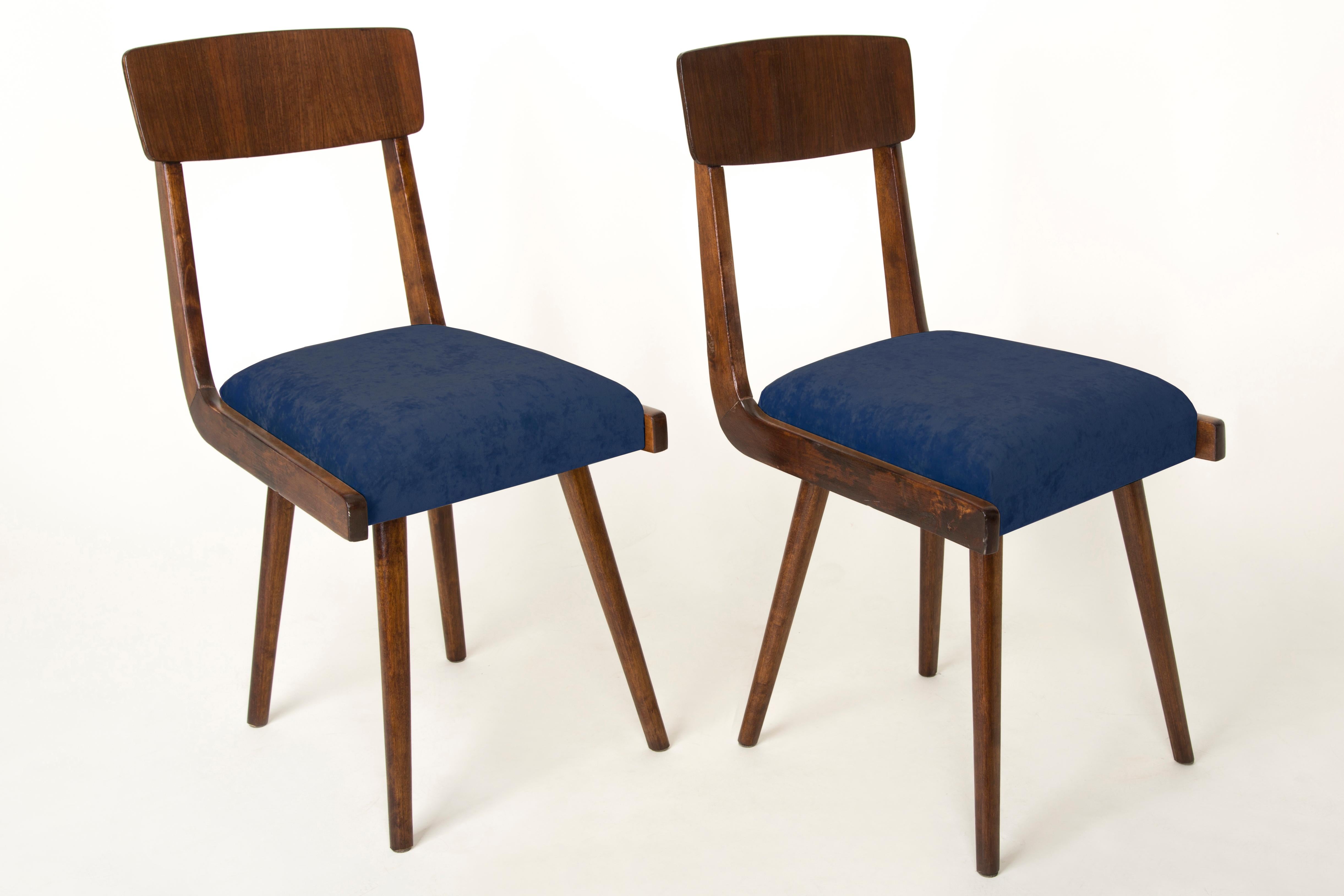 navy blue wooden chair