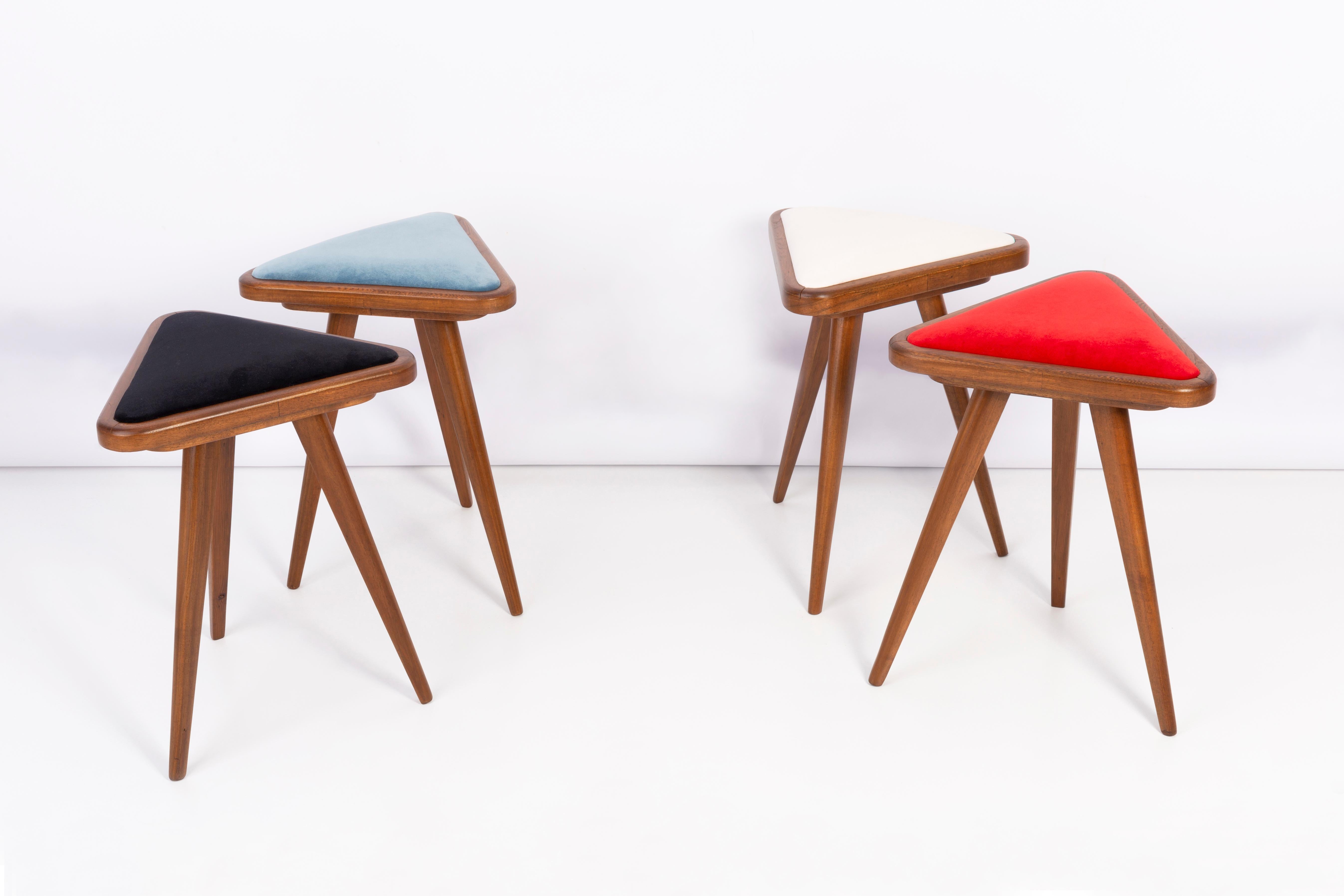 Mid-Century Modern Set of Four 20th Century Stools, 1960s