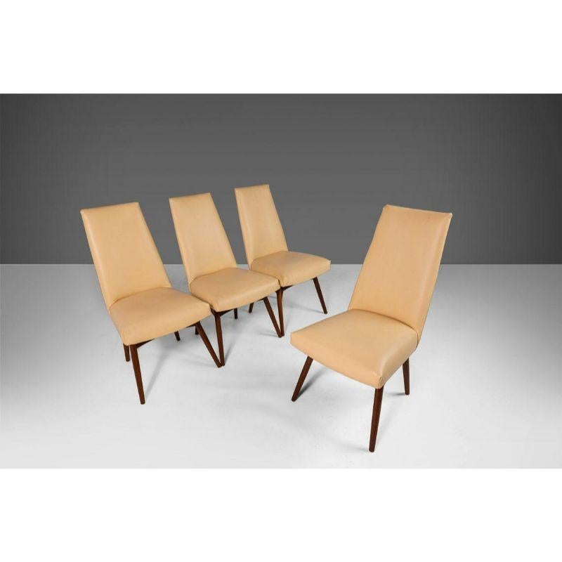 Mid-Century Modern Ensemble de quatre chaises à manger '4' Adrian Pearsall modèle 1613-C pour Craft Associates en vente