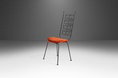 Set of 4 Arthur Umanoff Grenada Collection Wrought Iron Dining Chairs, c. 1960's