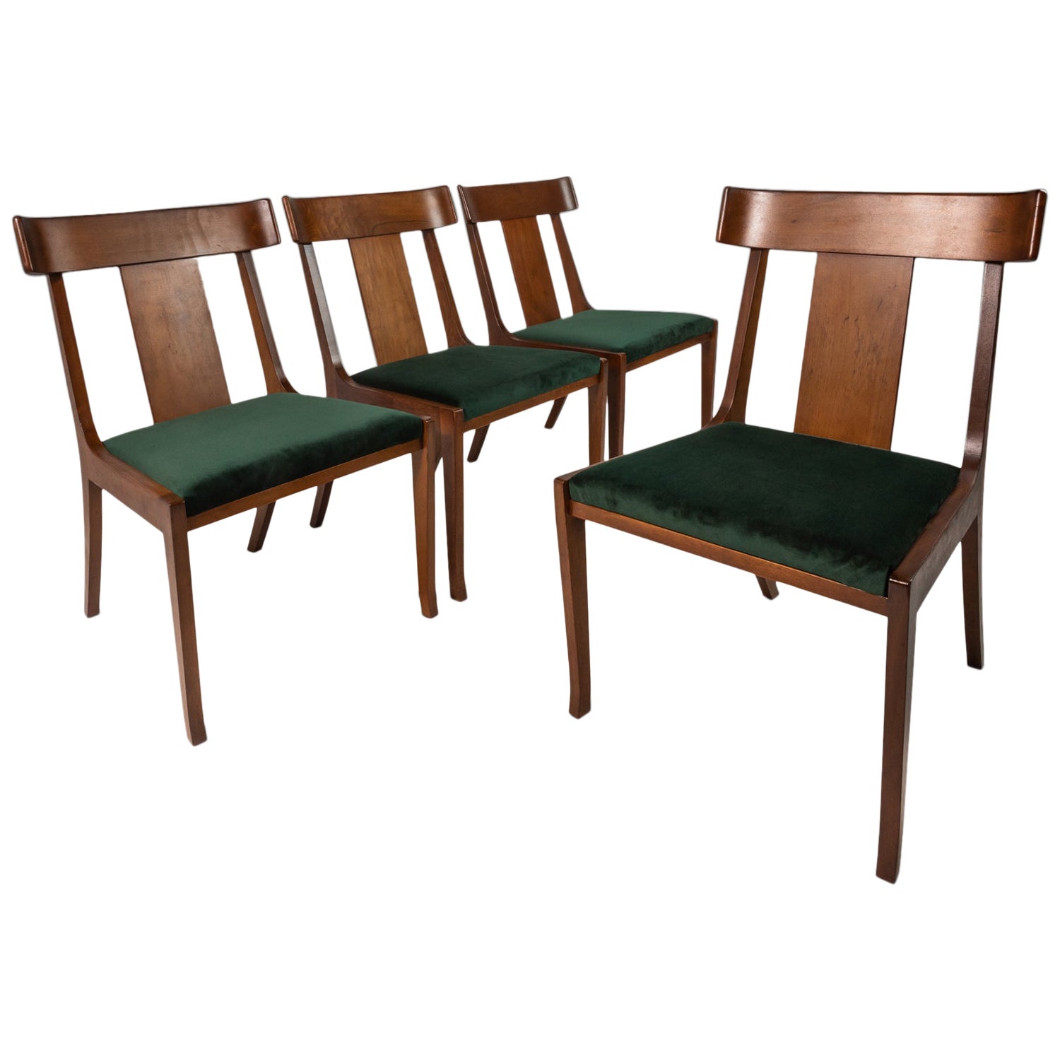 Ensemble de quatre (4) chaises de T. H. Robsjohn-Gibbings pour Widdicomb, États-Unis, vers les années 1950