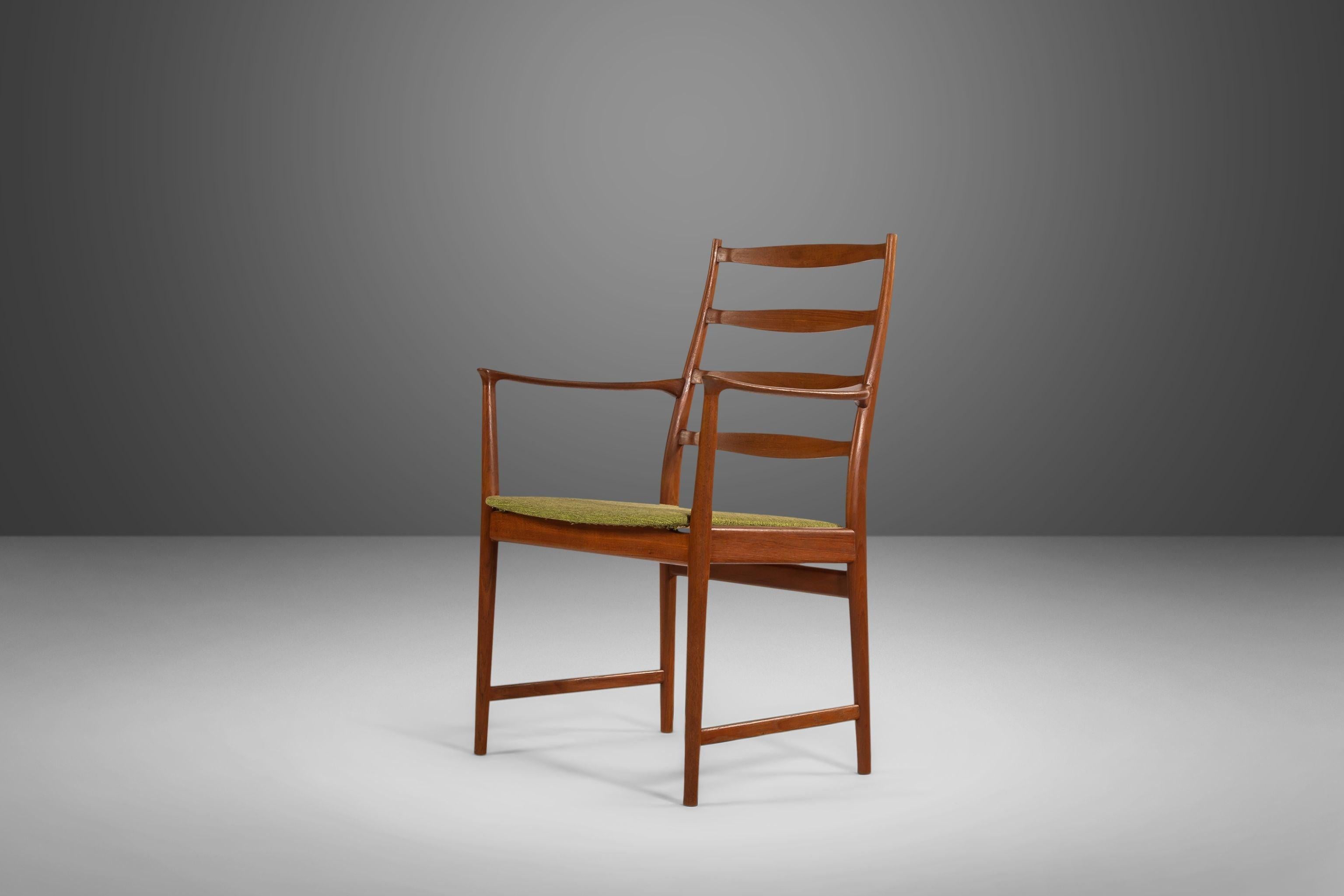 Danish Set of Four '4' Contoured Ladder Back Dining Chairs by Torbjorn Afdal for Vamo For Sale