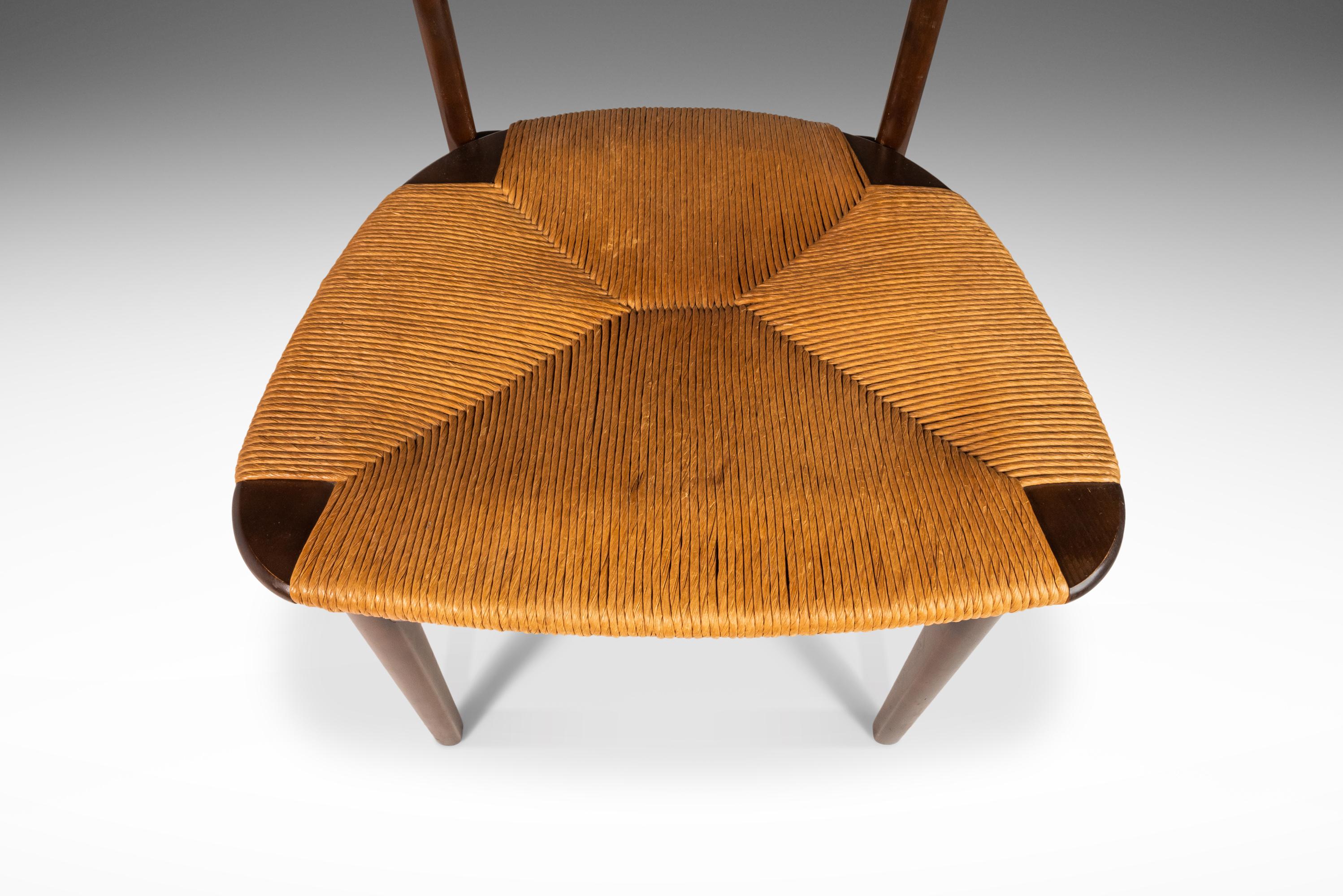 Set of Four (4) Danish Modern Thrush Dining Chairs After Hans J. Wegner, c. 1960 For Sale 6