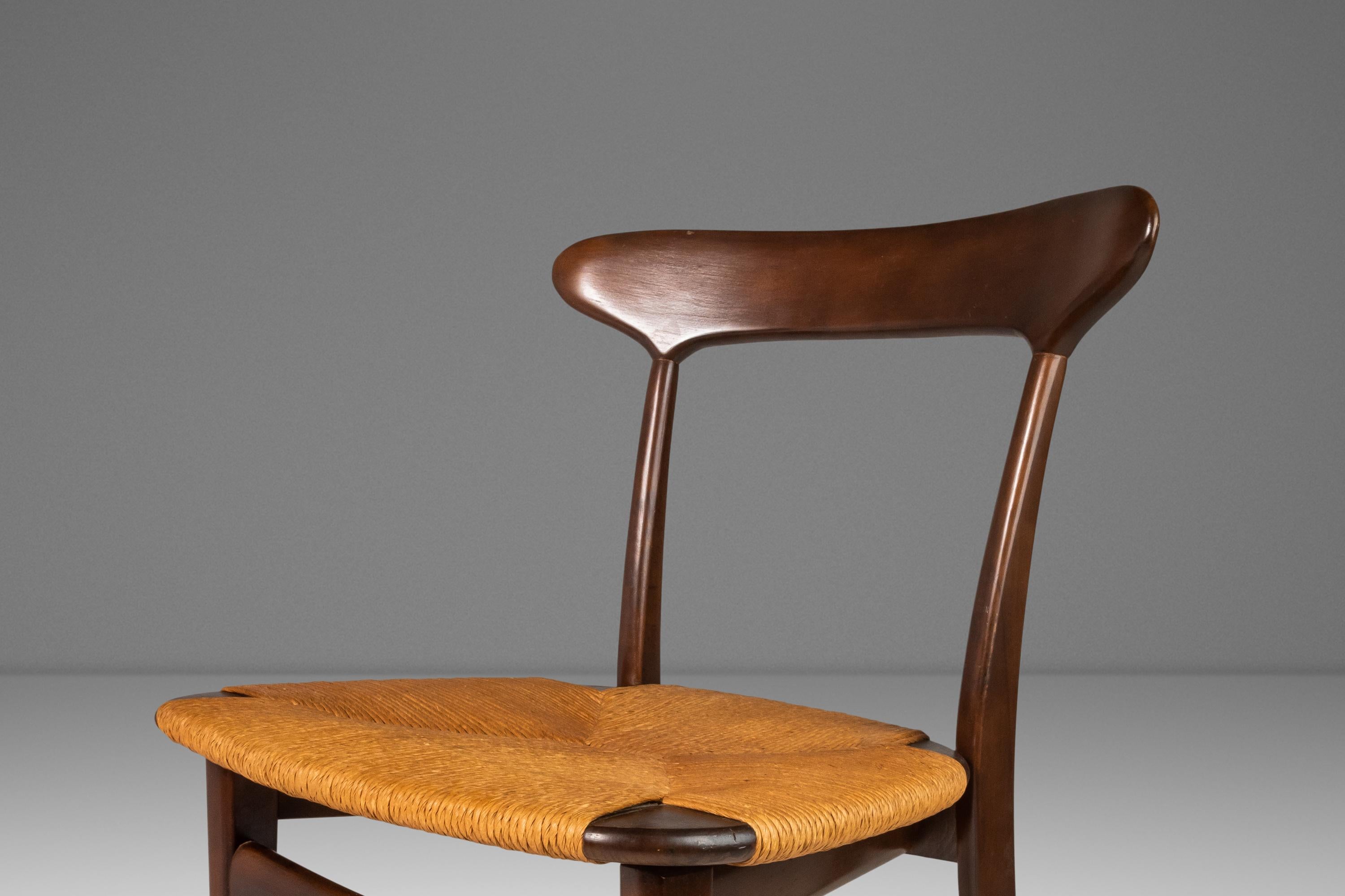 Set of Four (4) Danish Modern Thrush Dining Chairs After Hans J. Wegner, c. 1960 For Sale 7