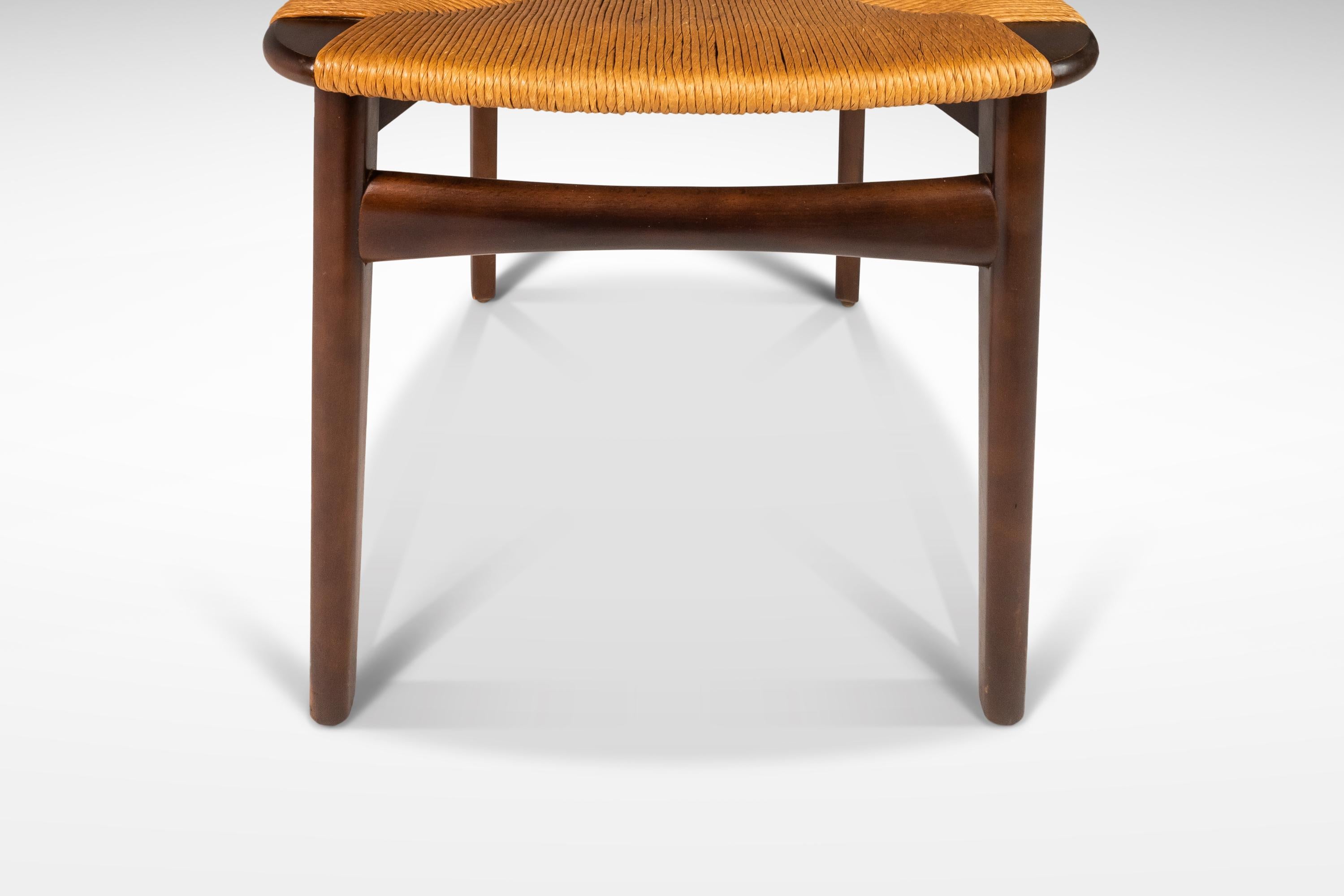 Set of Four (4) Danish Modern Thrush Dining Chairs After Hans J. Wegner, c. 1960 For Sale 10