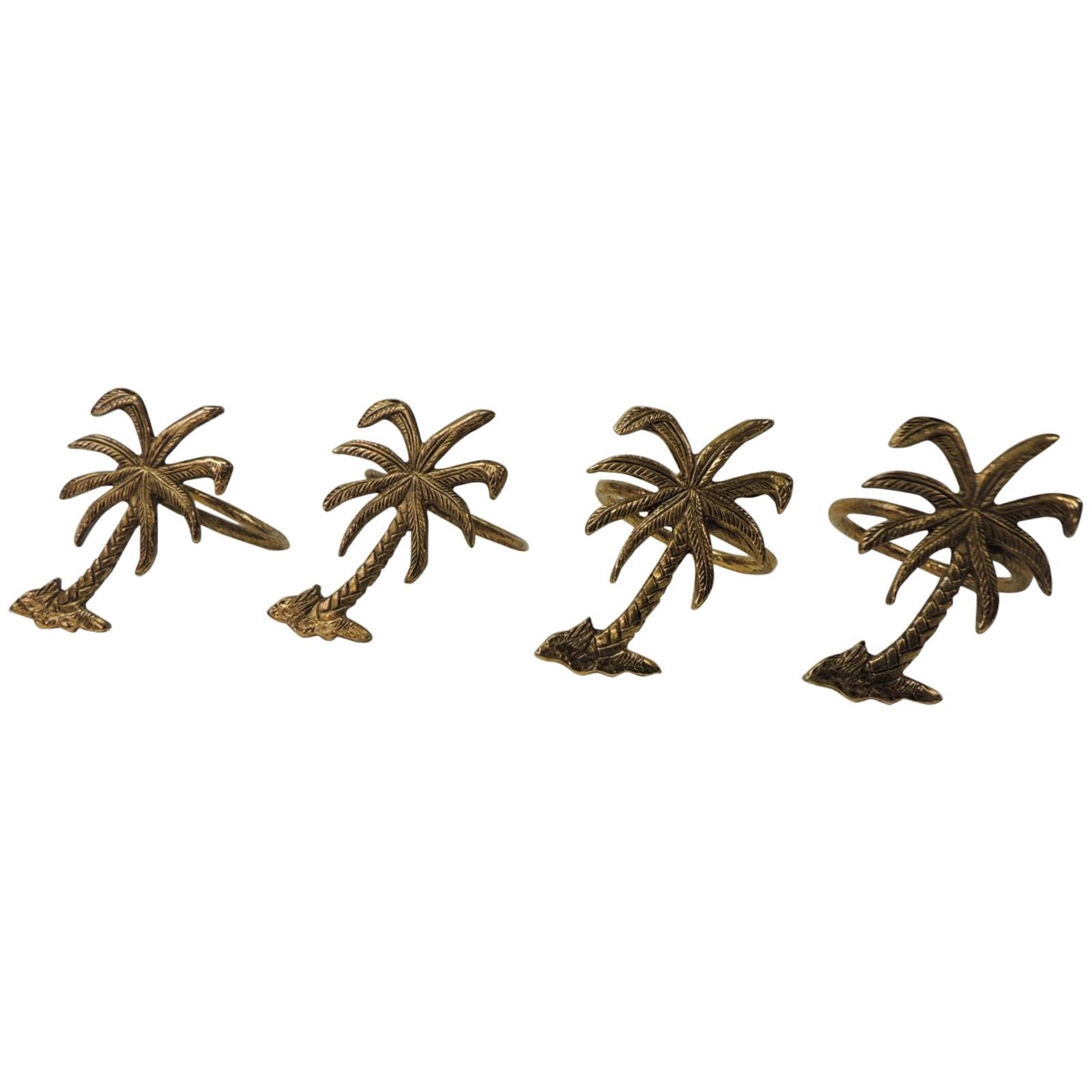 Set of Four '4' Decorative Palm Trees Napkin Holders