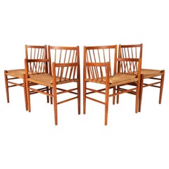 Ensemble de quatre chaises de salle à manger de Jørgen Baekmark pour FDB Møbler, Danemark, années 1950