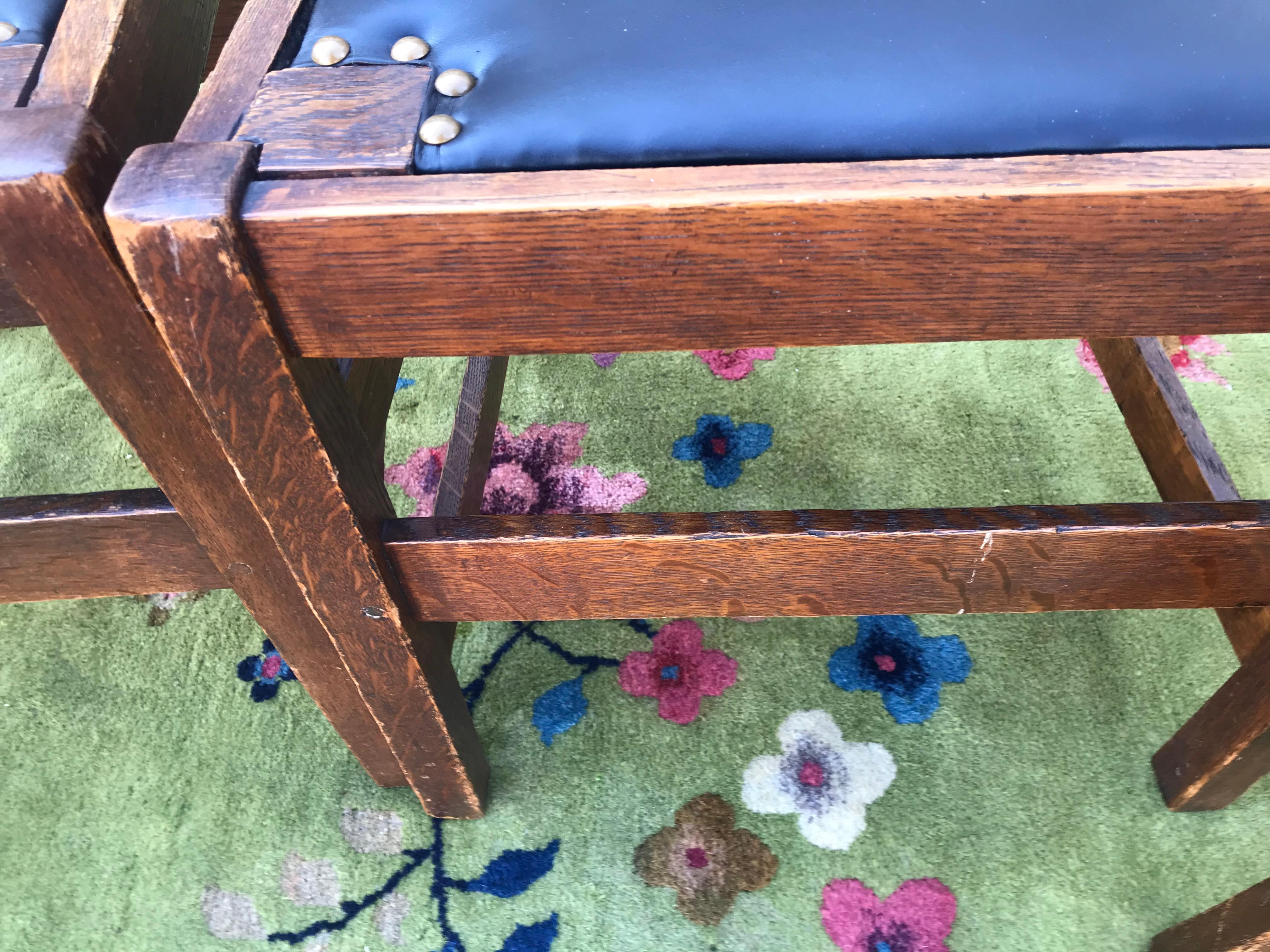 Américain Ensemble de quatre (4) chaises Stickley de L&JG anciennes - W7430 en vente