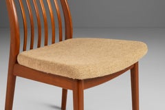 Set of Four '4' Ergonomic Contoured Dining Chairs by Shou Andersen in Teak Wood