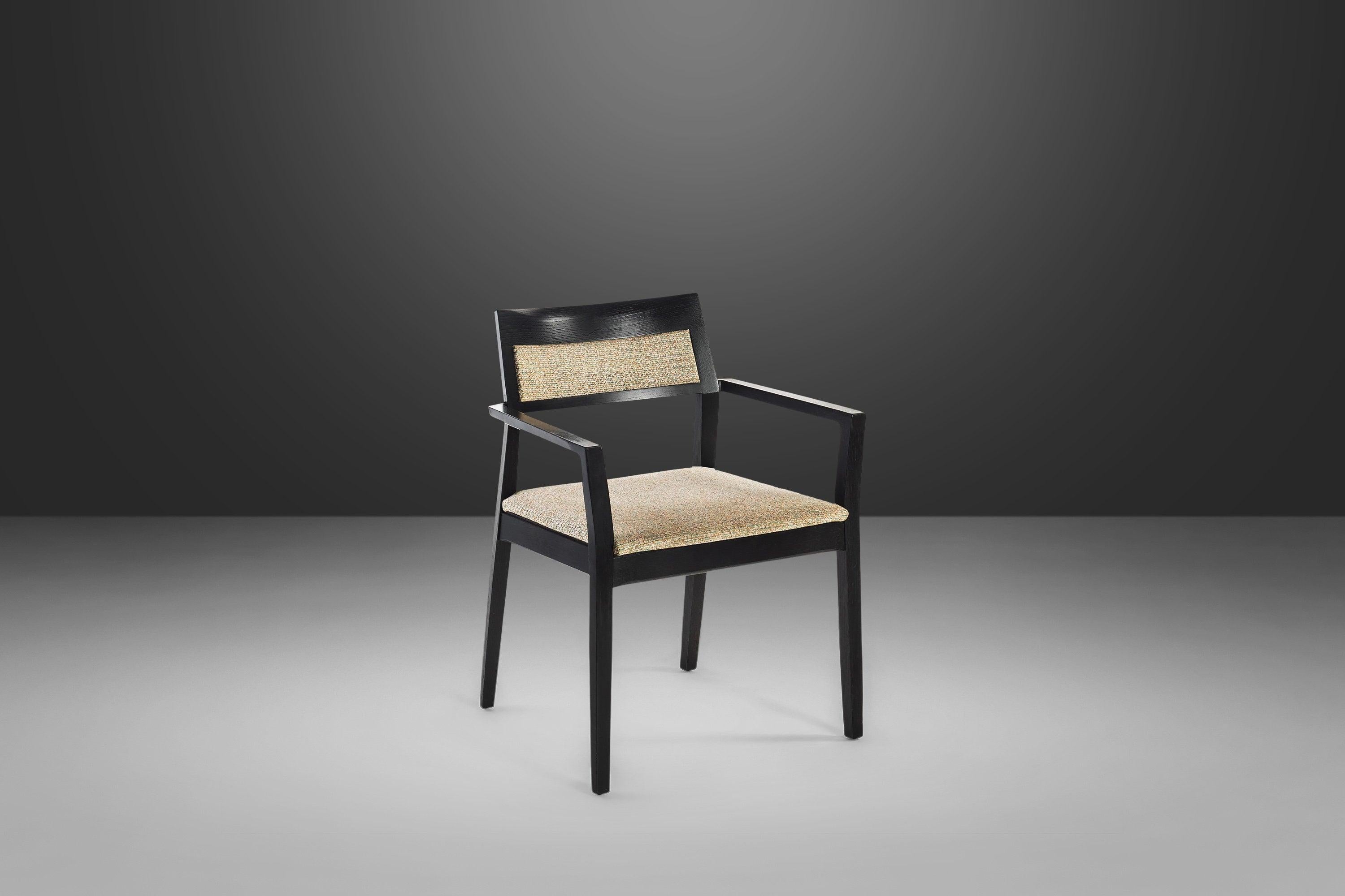 Mid-Century Modern Ensemble de quatre fauteuils Krusin « 4 » en chêne ébénisé de Marc Krusin pour Knoll, États-Unis en vente