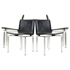 Set of 4 Minimalist Chairs by Jorgen Hoj