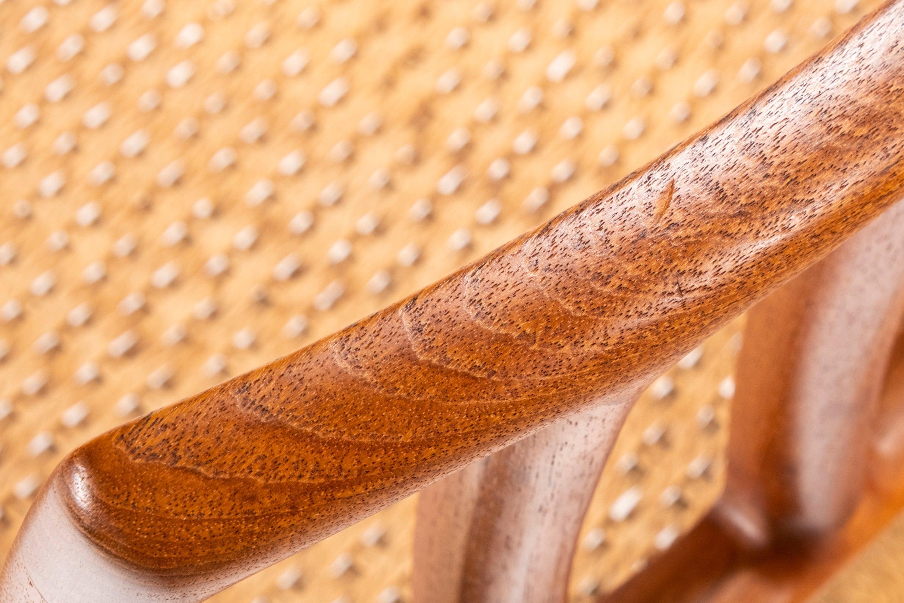 Set of Four '4' Model 83 Teak and Paepercord Dining Chairs Niels Otto Møller 2