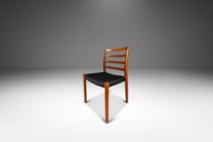 Set of Four 4 Model 85 Ladderback Dining Chairs by Niels Møller for J.L. Møller