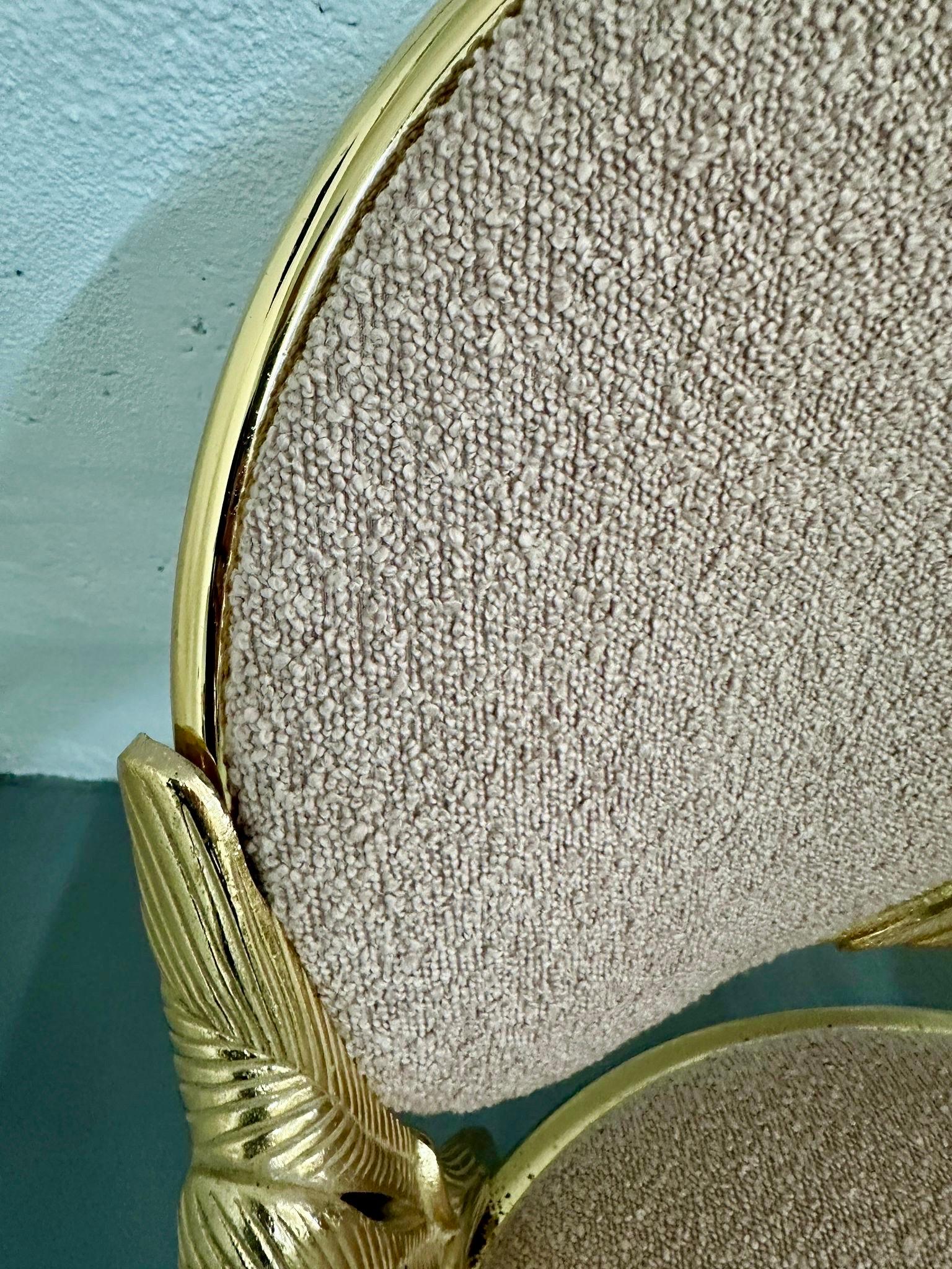 Set di quattro (4) poltrone decorative in metallo placcato oro Manuel Vidal Grau in vendita 2