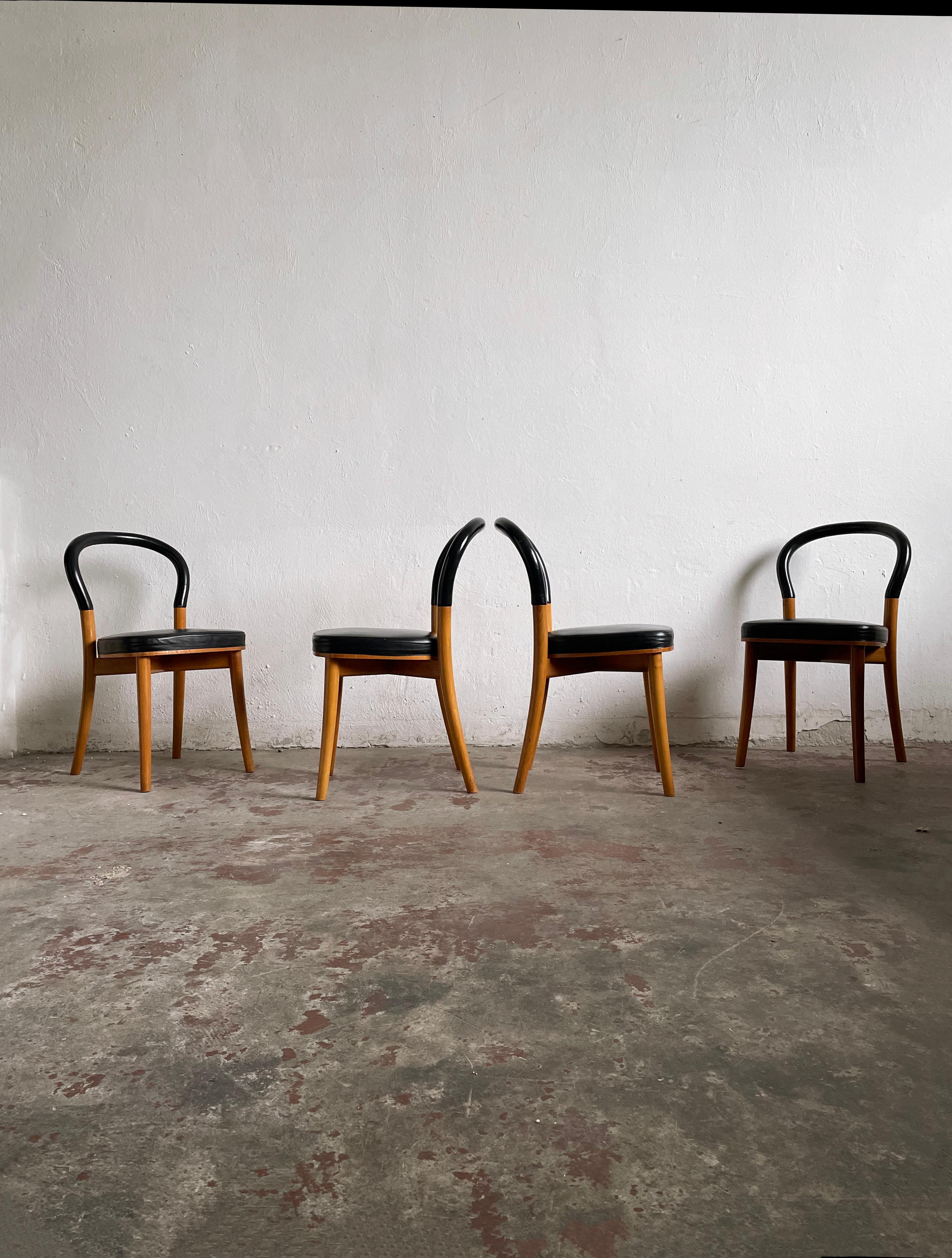 Set of Four 501 Göteborg Chairs by Cassina, design by Erik Gunnar Asplund 2