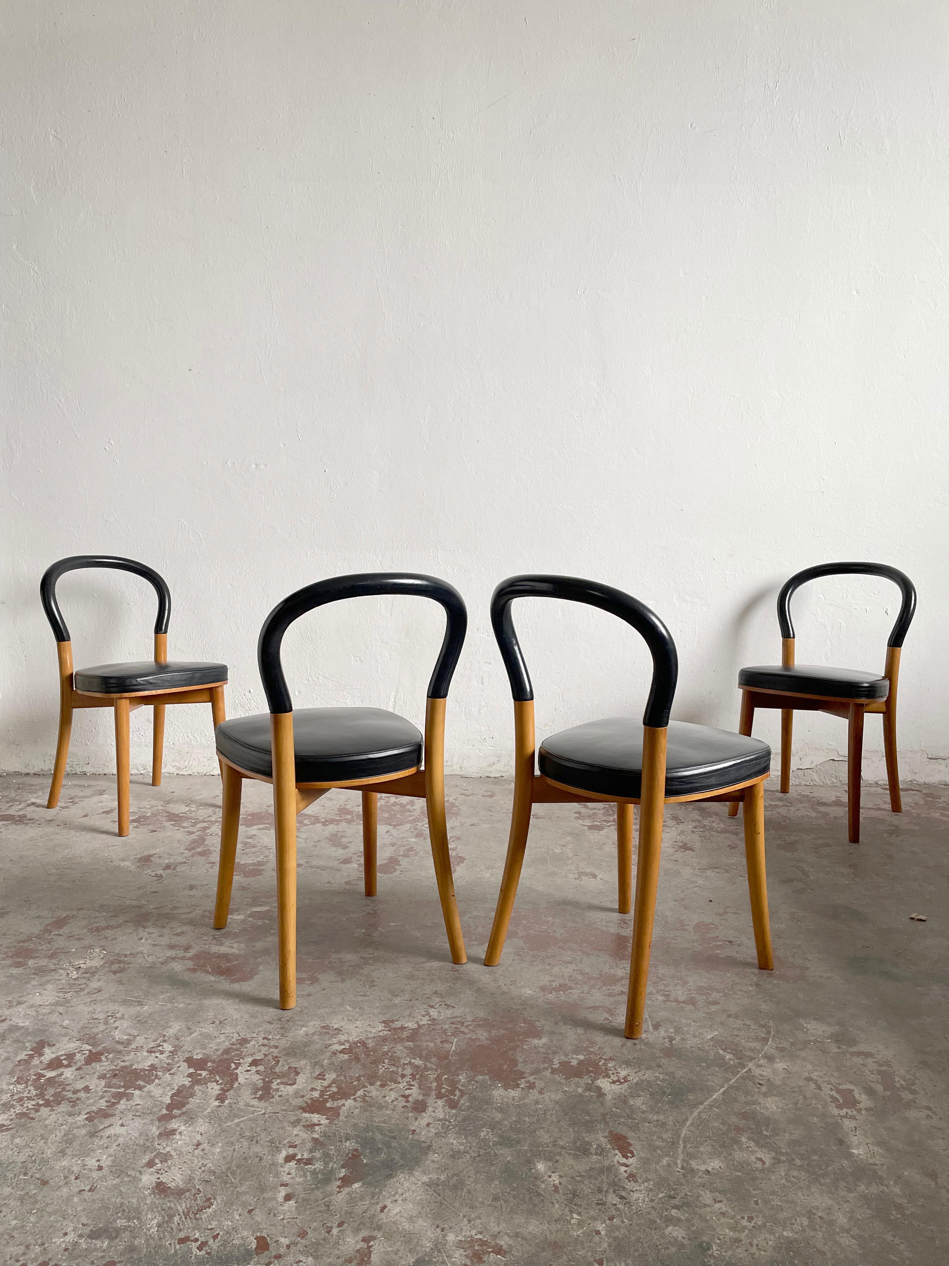 Set of Four 501 Göteborg Chairs by Cassina, design by Erik Gunnar Asplund 1