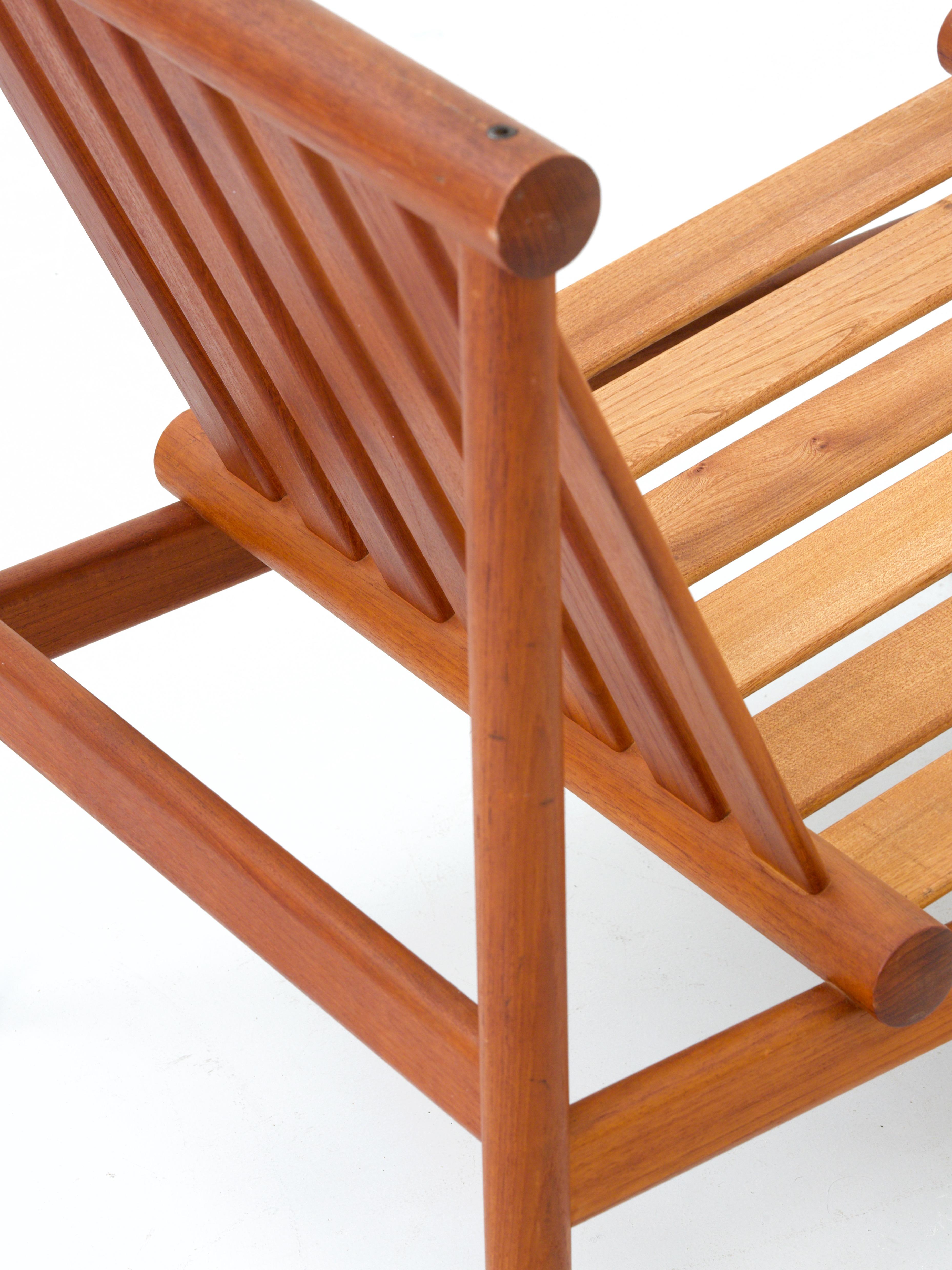 Set of Four '501' Lounge Chairs by Kai Lyngfeld Larsen in Teak, Denmark, 1950s 2