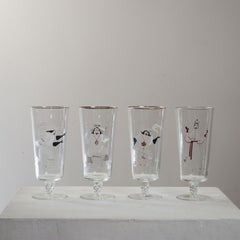 Set of Four 60's Glasses French Production