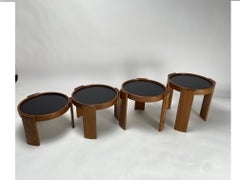 Set of four  "780" coffee tables by Gianfranco Frattini for Cassina, Italy 1960s