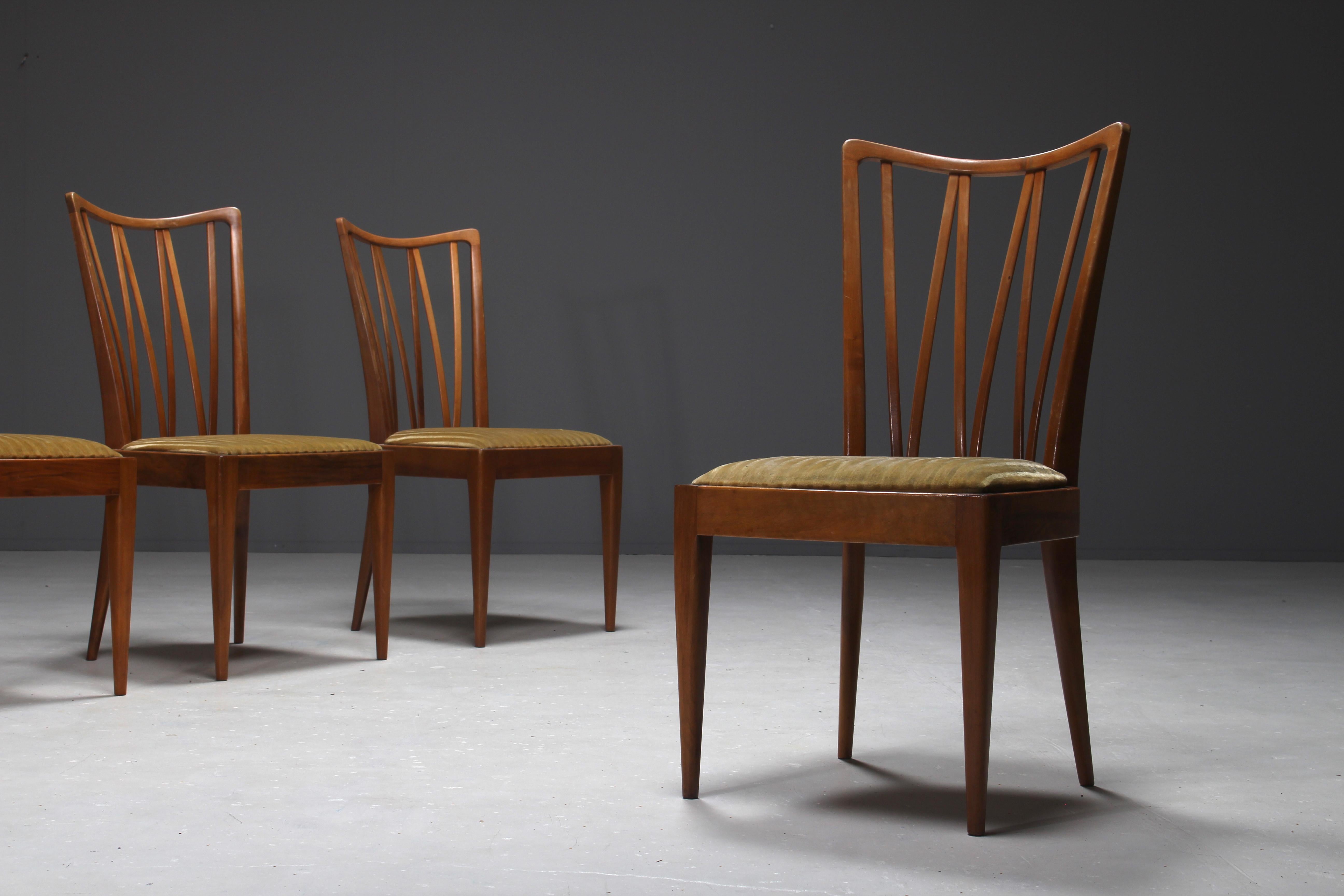 Mid-Century Modern Set of Four Abraham A. Patijn Dining Chairs for Zijlstra Furniture, 1960s For Sale