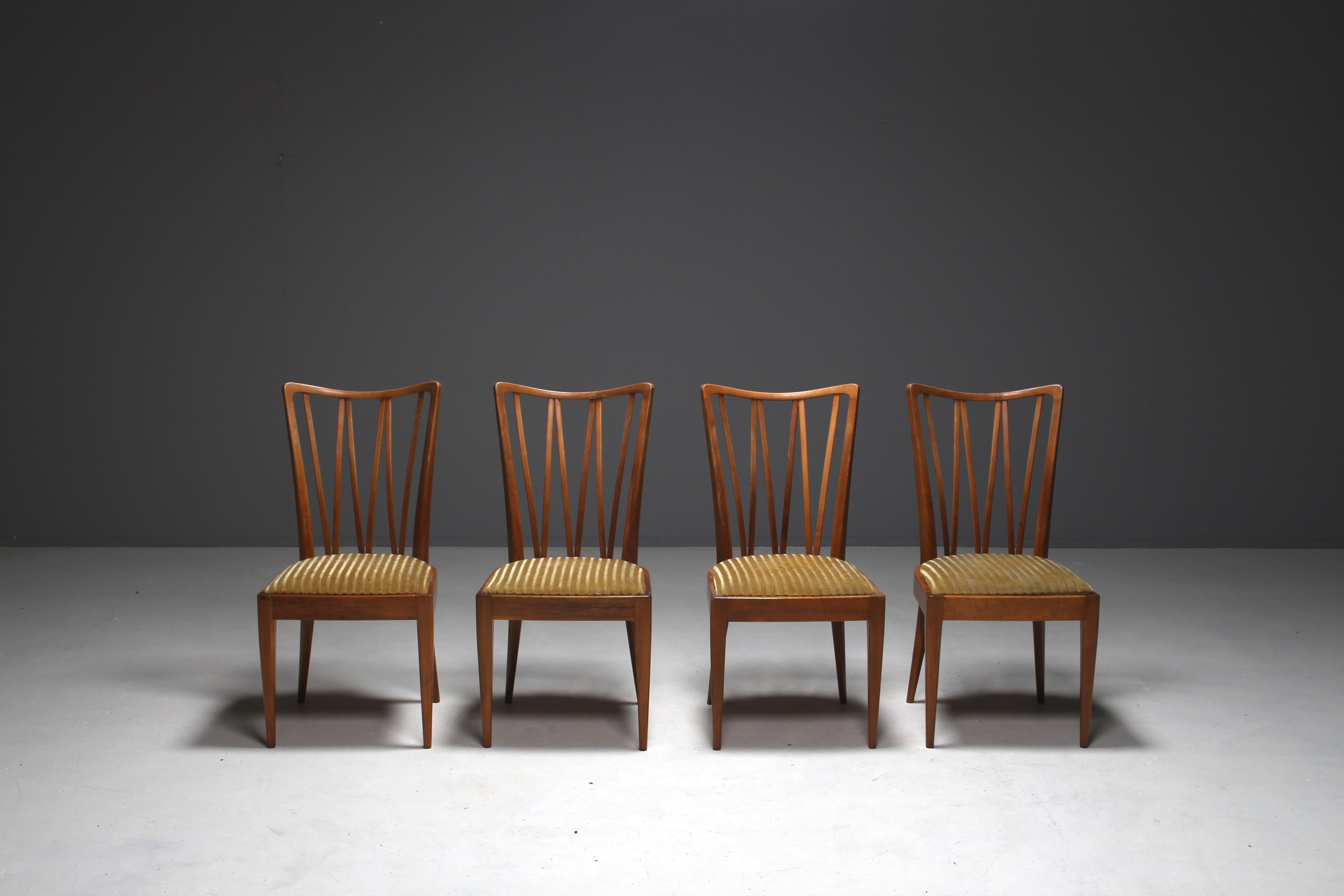 Dutch Set of Four Abraham A. Patijn Dining Chairs for Zijlstra Furniture, 1960s For Sale
