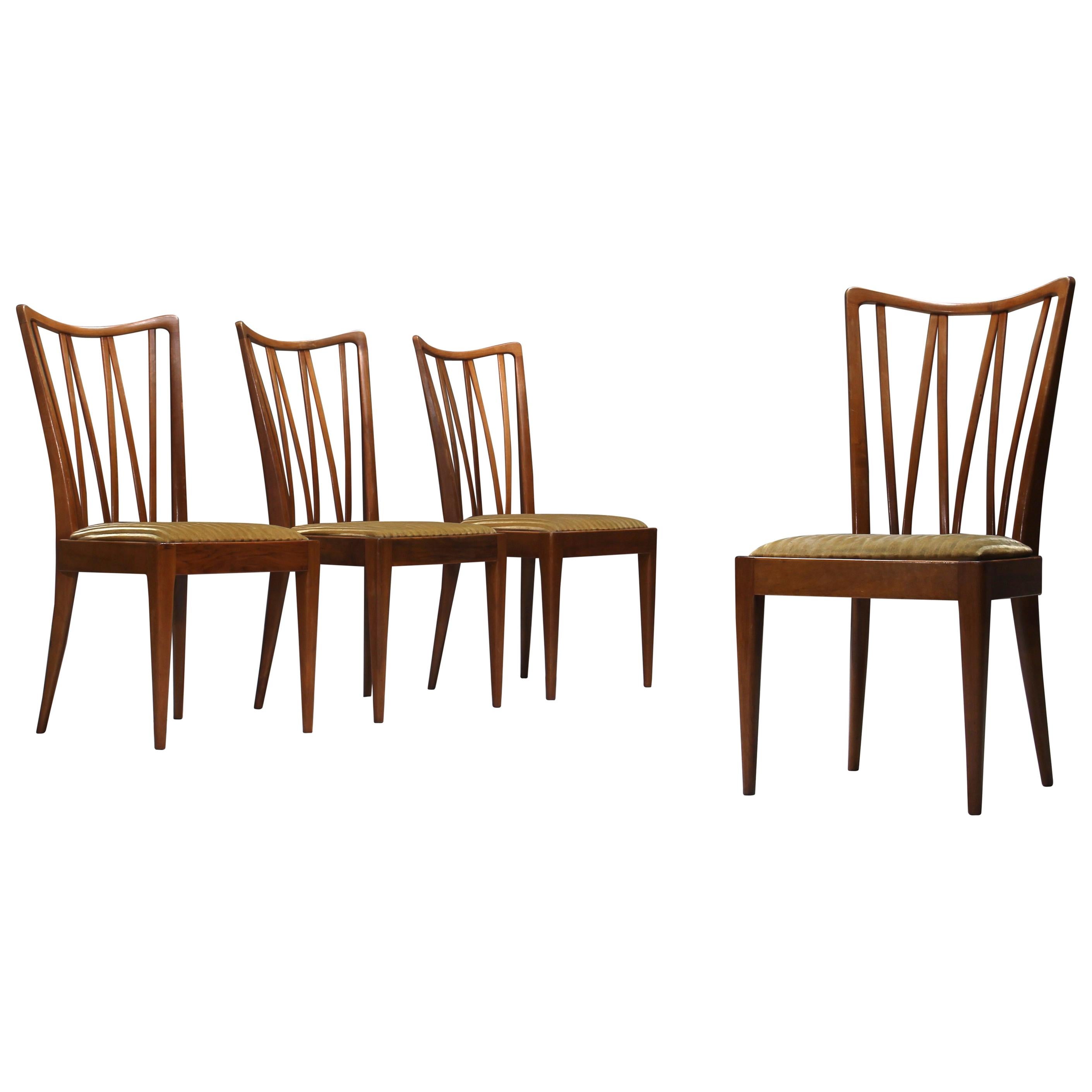 Set of Four Abraham A. Patijn Dining Chairs for Zijlstra Furniture, 1960s For Sale