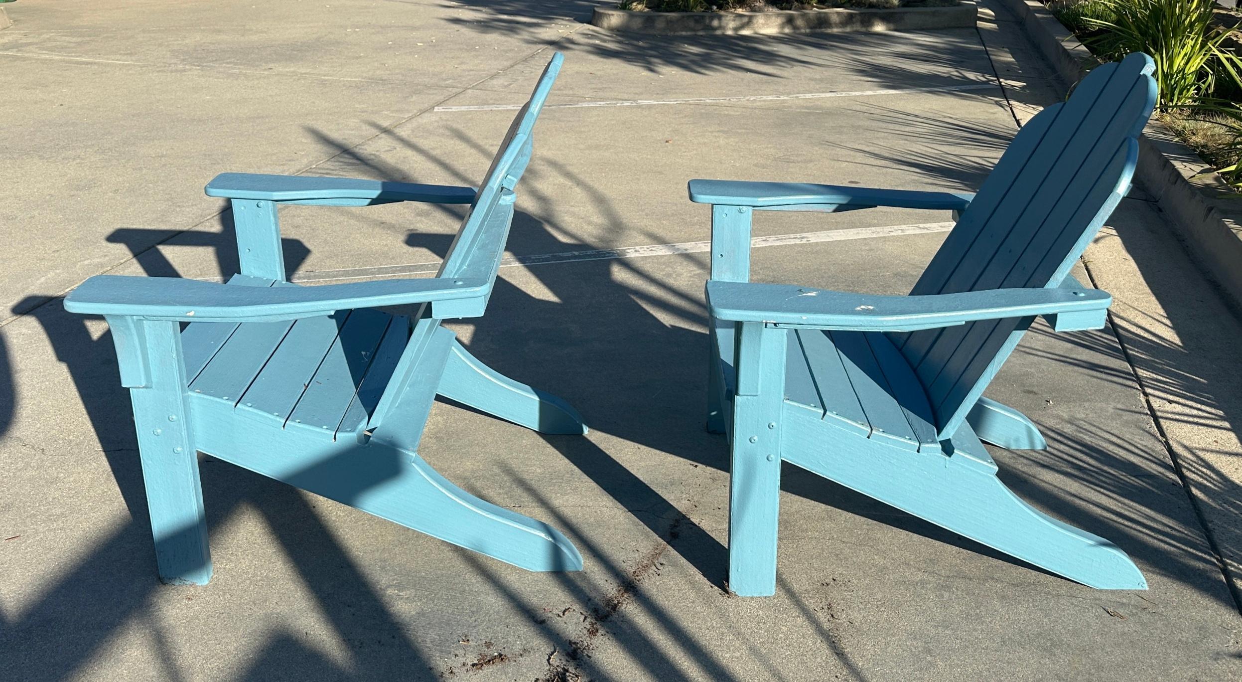 Satz von vier Adirondack Chairs - 4 (amerikanisch) im Angebot