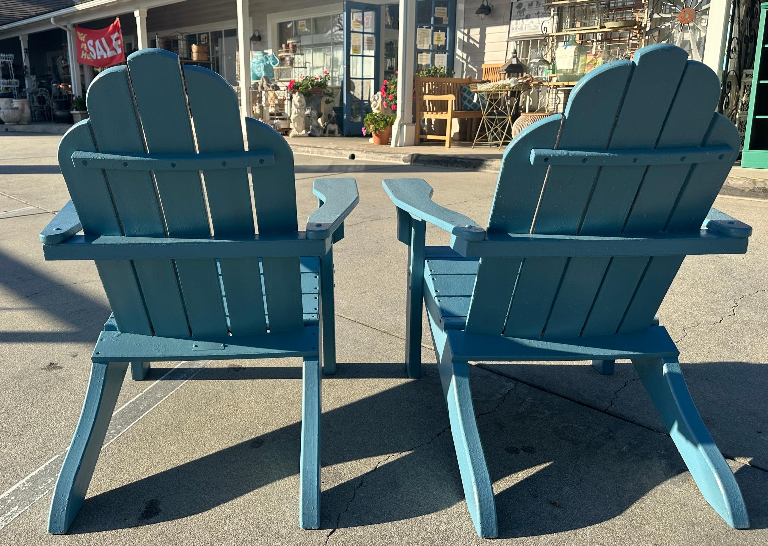 Satz von vier Adirondack Chairs - 4 (Holz) im Angebot