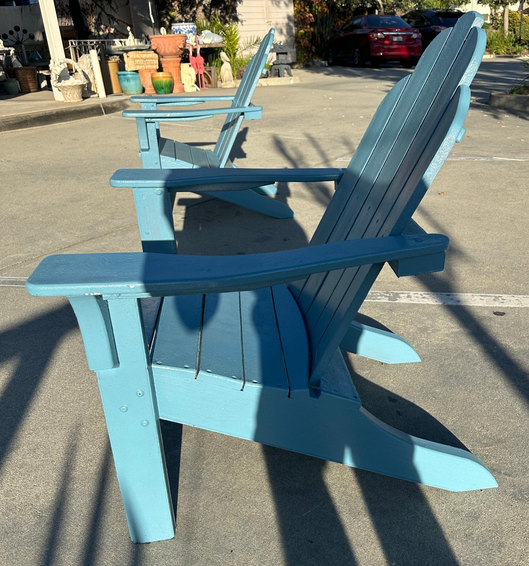 Satz von vier Adirondack Chairs - 4 im Angebot 2