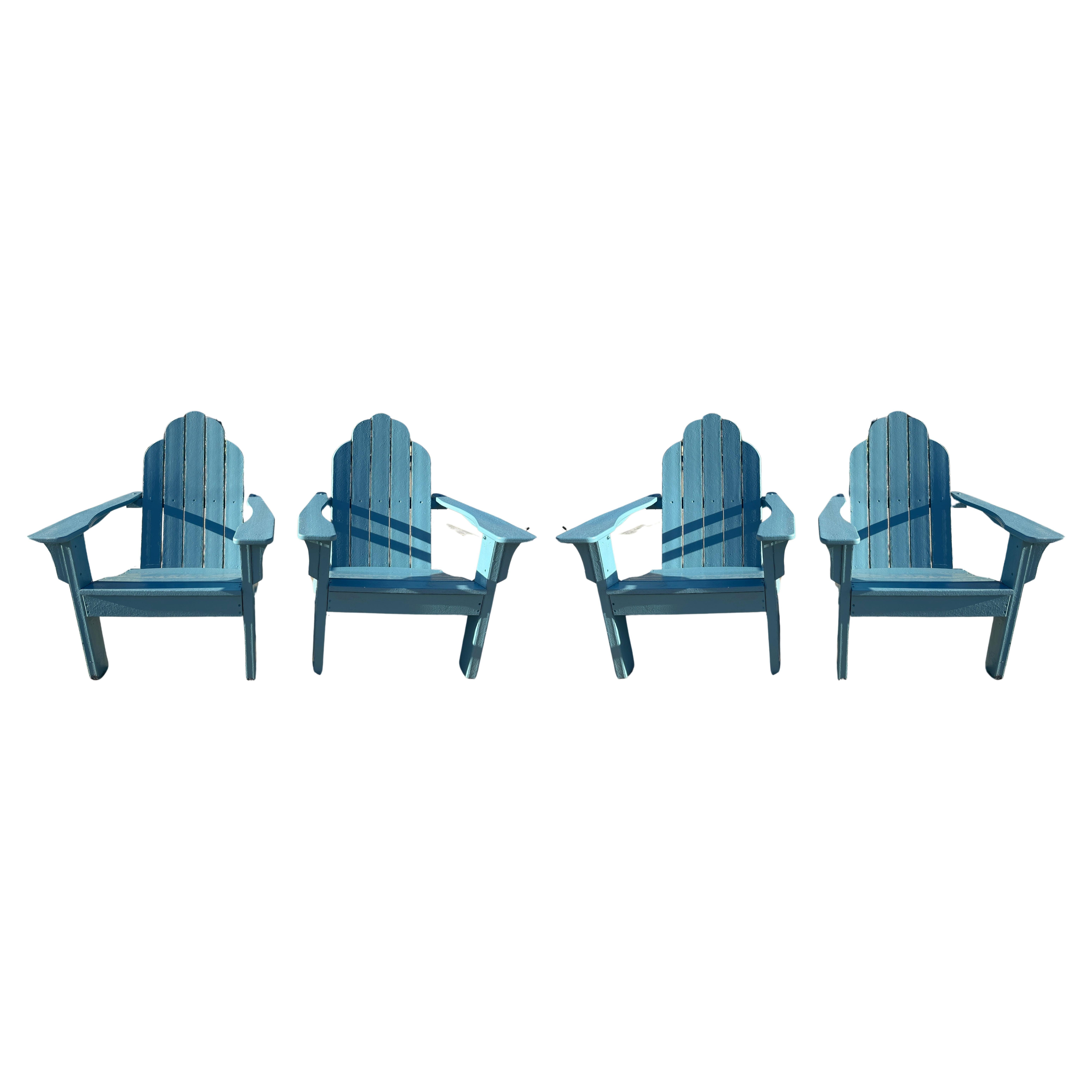Satz von vier Adirondack Chairs - 4