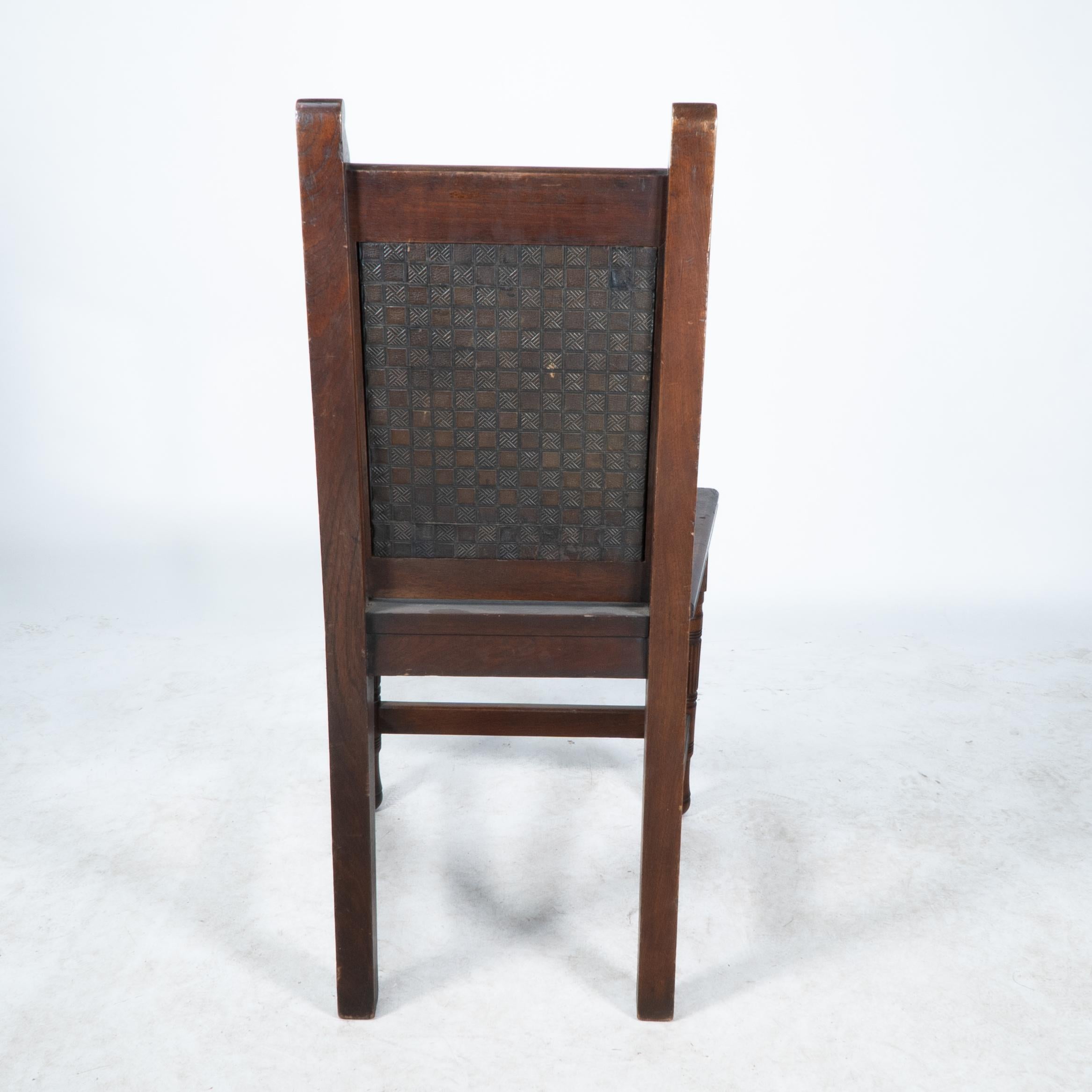 Set of Four Aesthetic Hall Chairs in the Manner of E W Godwin For Sale 10