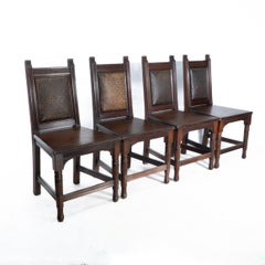 Set of Four Aesthetic Hall Chairs in the Manner of E W Godwin