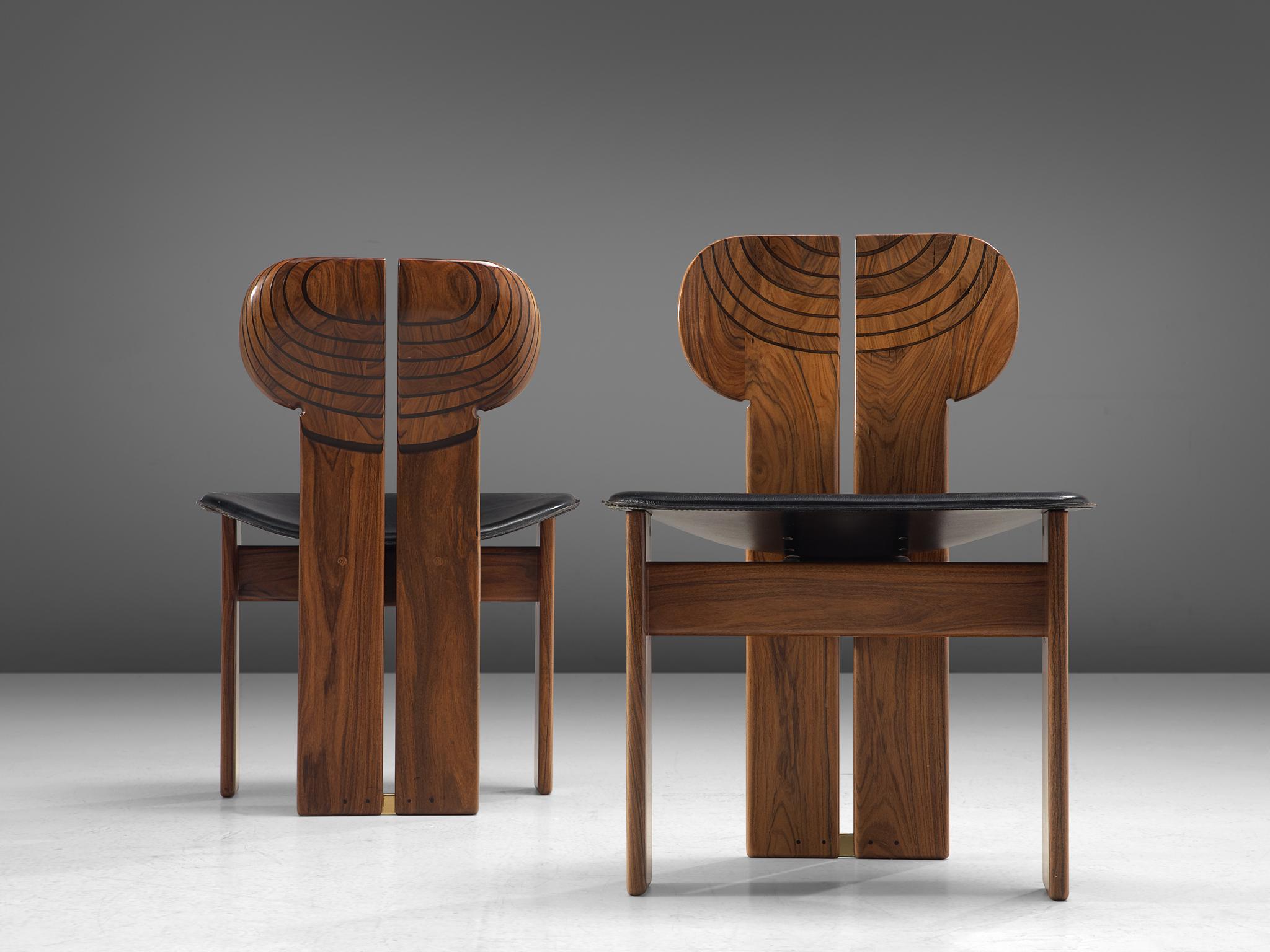 Set of Four 'Africa' Chairs by Afra & Tobia Scarpa In Good Condition In Waalwijk, NL