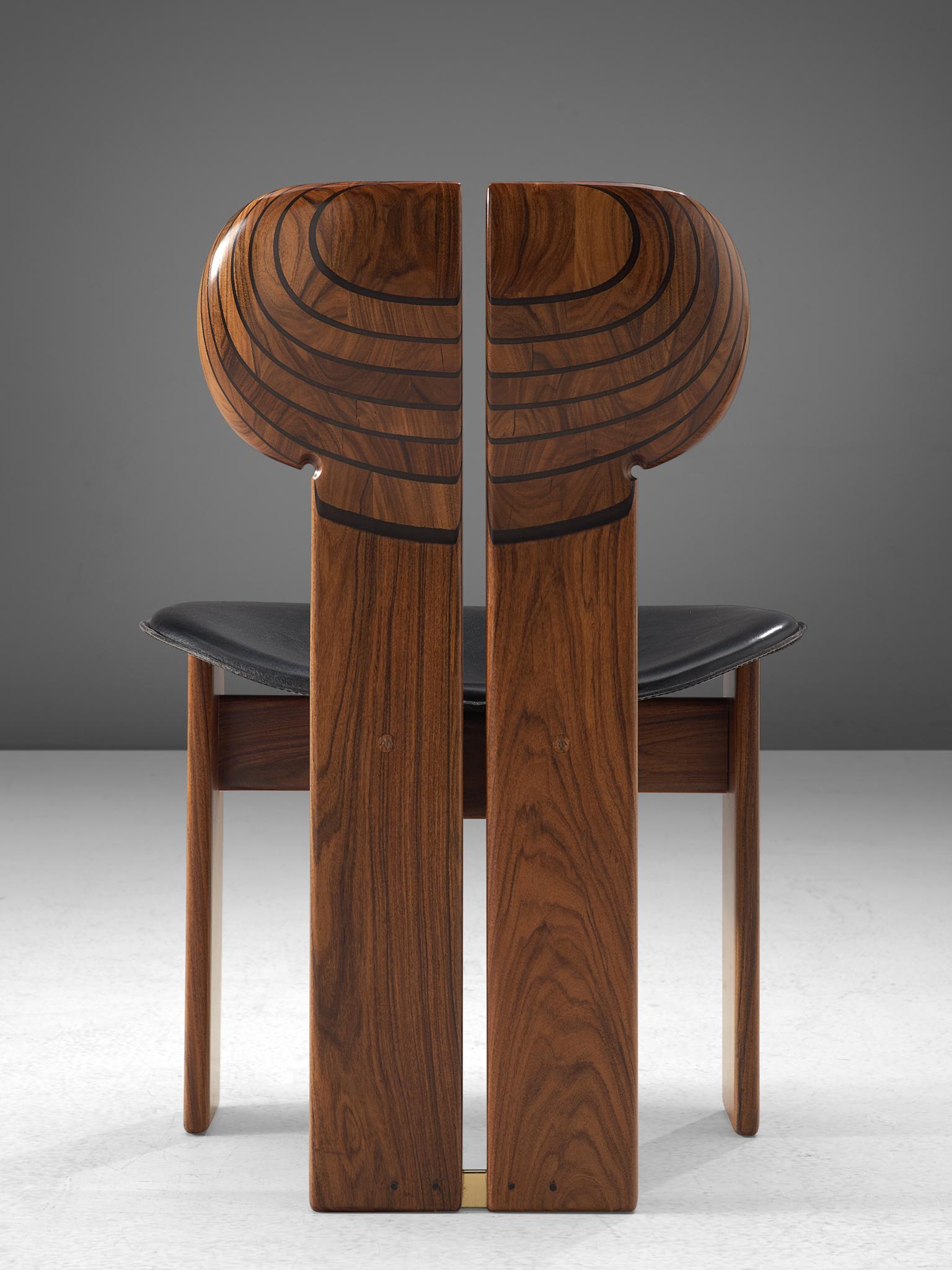 Late 20th Century Set of Four 'Africa' Chairs by Afra & Tobia Scarpa