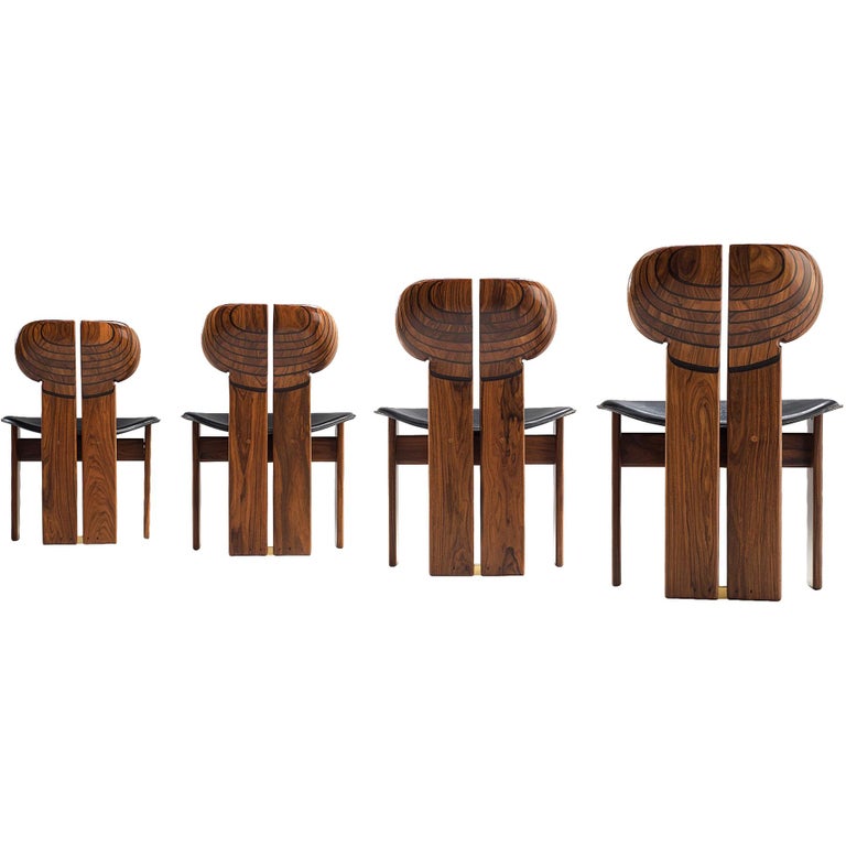Set of Four 'Africa' Chairs by Afra & Tobia Scarpa 1