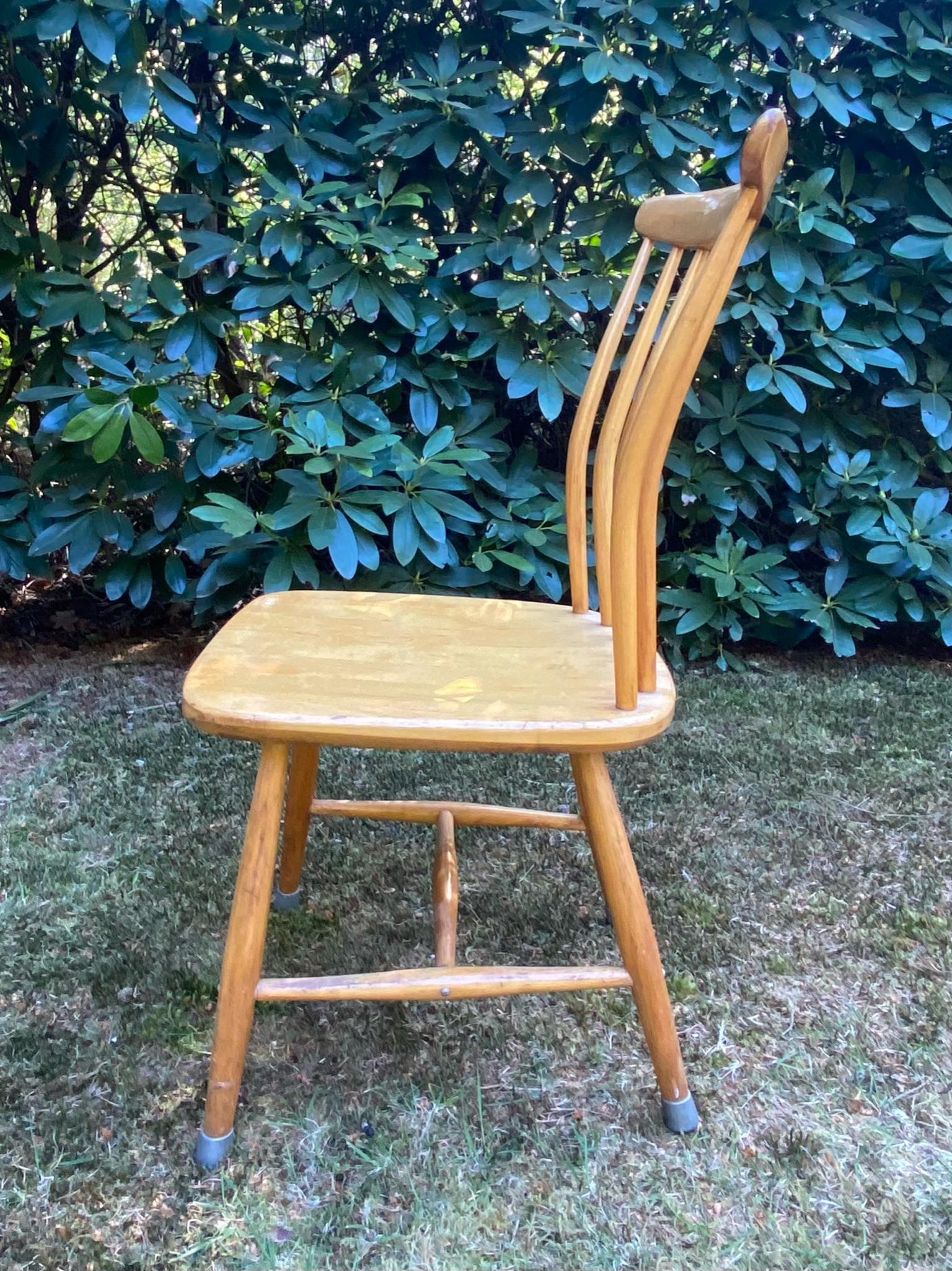 Beech Set of Four Akerblom Dining Room Chairs by Bengt Aker Blom and Gunnar Eklöf For Sale