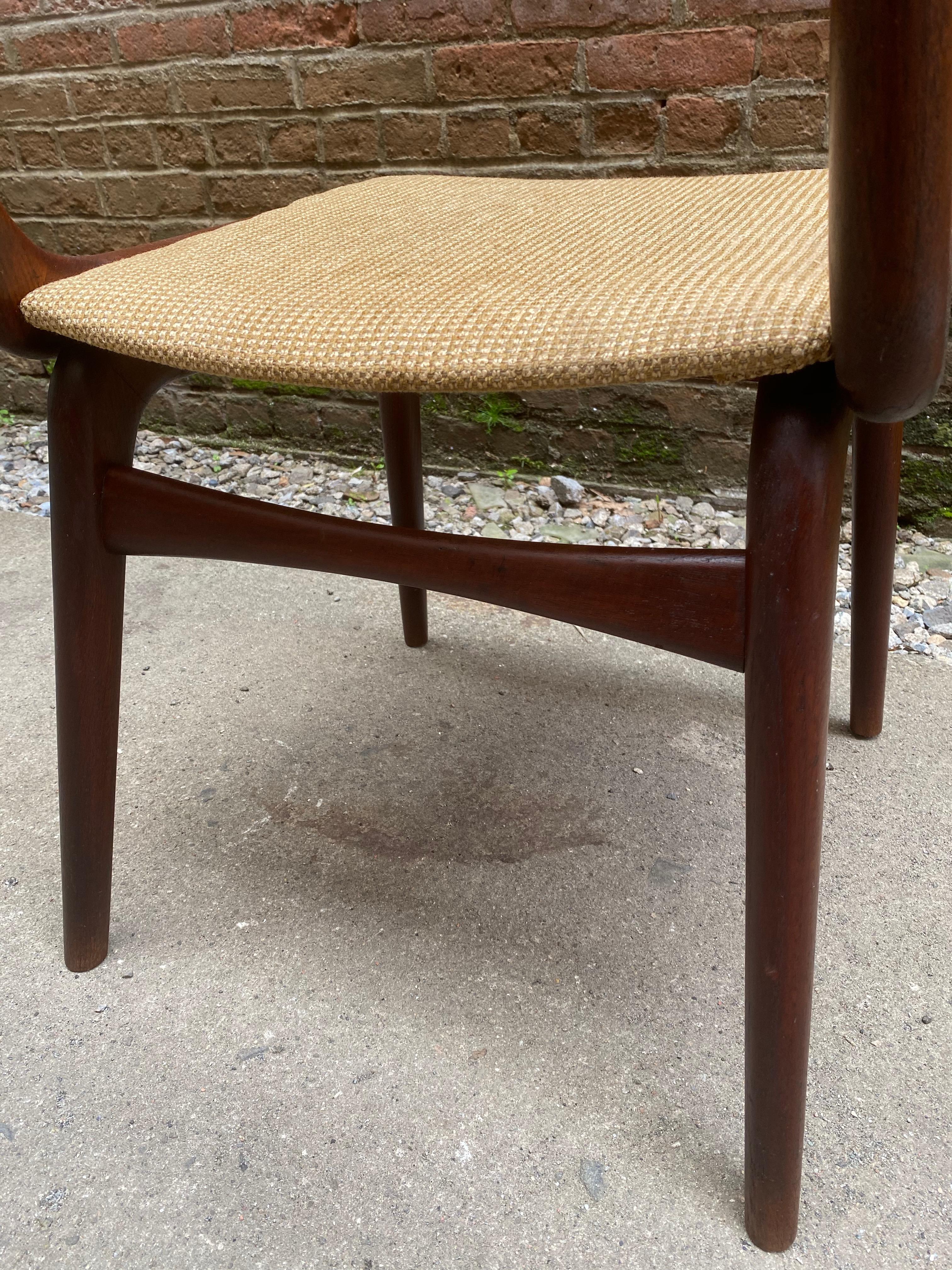 Set of Four Alfred Christensen Boomerang Teak Chairs 2