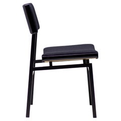 Set of Four All Black Hulmefa Dining Chairs