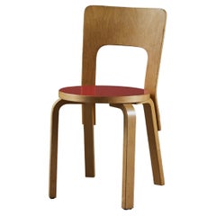 Set of Four Alvar Aalto Model 66 Dining Chairs for Artek